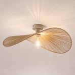 Lindby Valdorin -kattovalaisin, beige, 75 cm x 50 cm, paperi