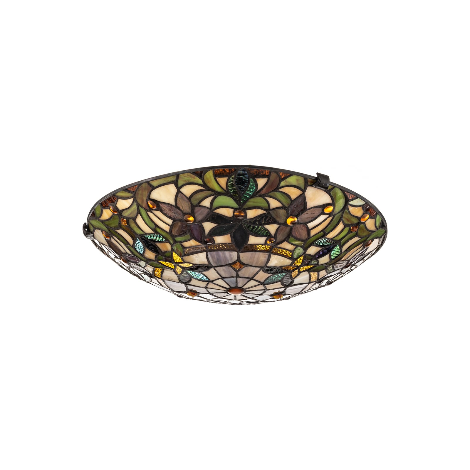 Kami loftlampe, farvet glas, 43 cm – QUOIZEL