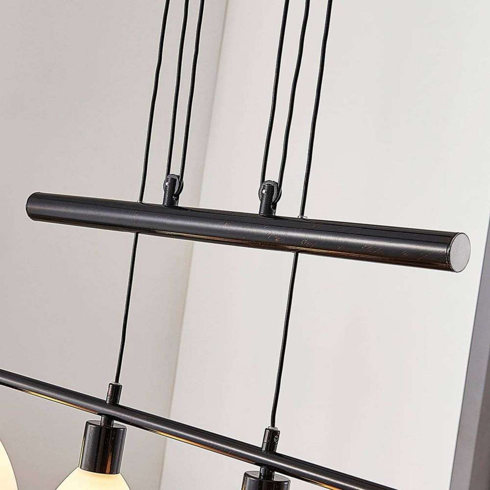 Simeon Taklampa White/Rust Brown - Lindby