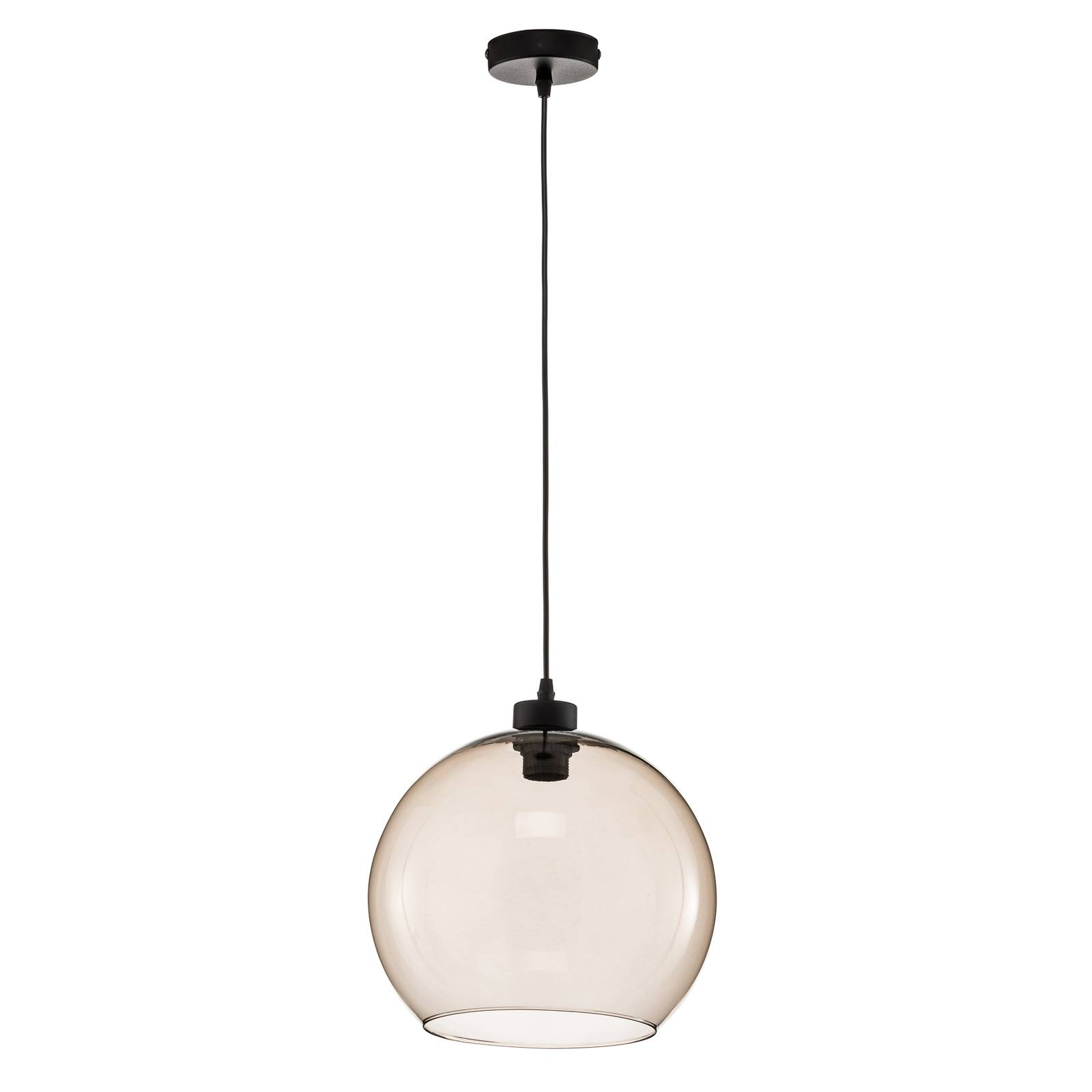 Euluna Glass Pendant Light - Living / Dining Room - Hanging Light - Globe Light - dimmable - Modern - Brown