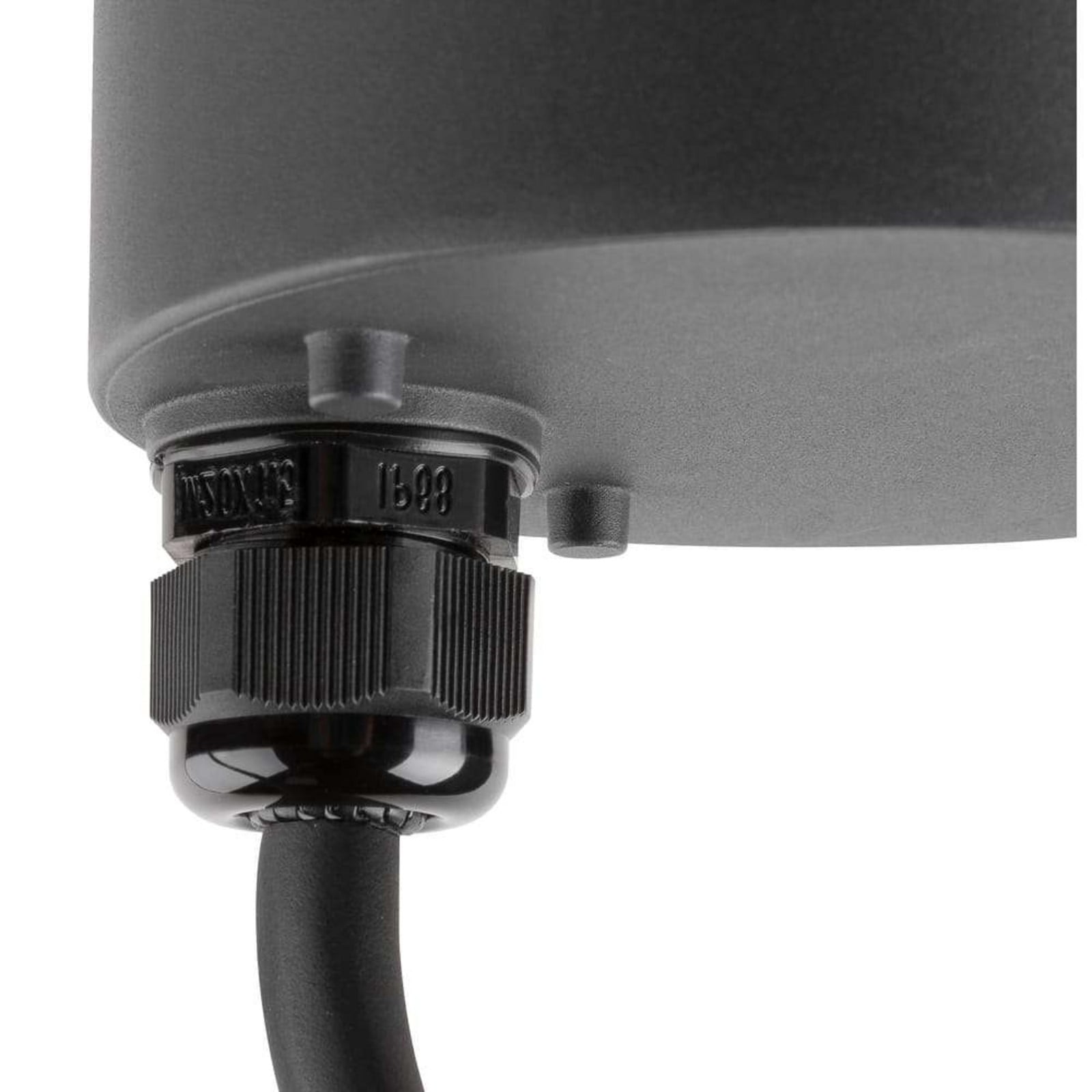 M-Pol Flat pullert, 30 cm, klar/antracit, DALI – SLV - Aluminium