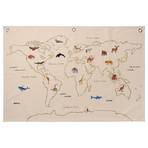 The World Textile Map Off-White - ferm LIVING