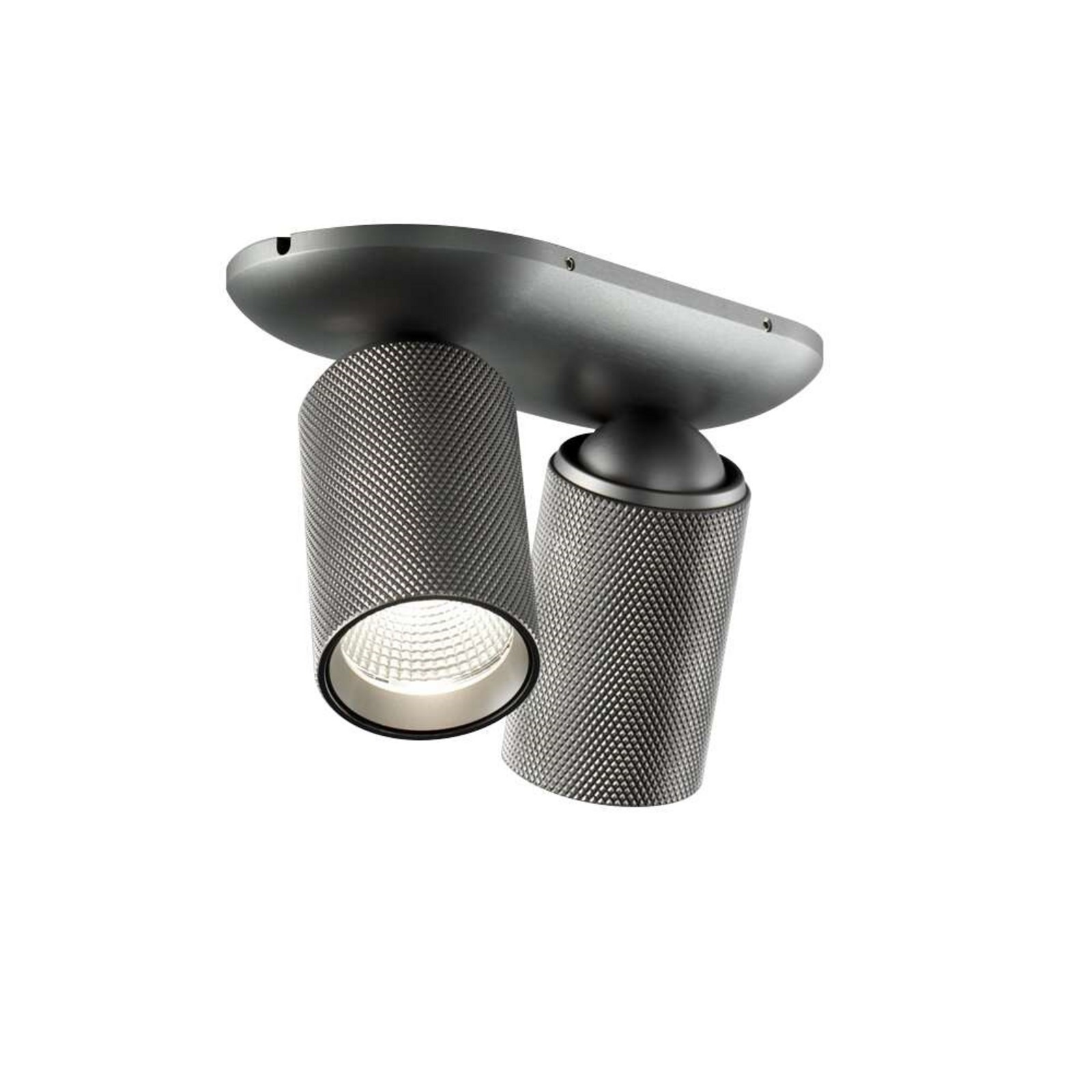 Raw 2 Plafond 3000K Titanium LIGHT-POINT - Vardagsrum - Aluminium