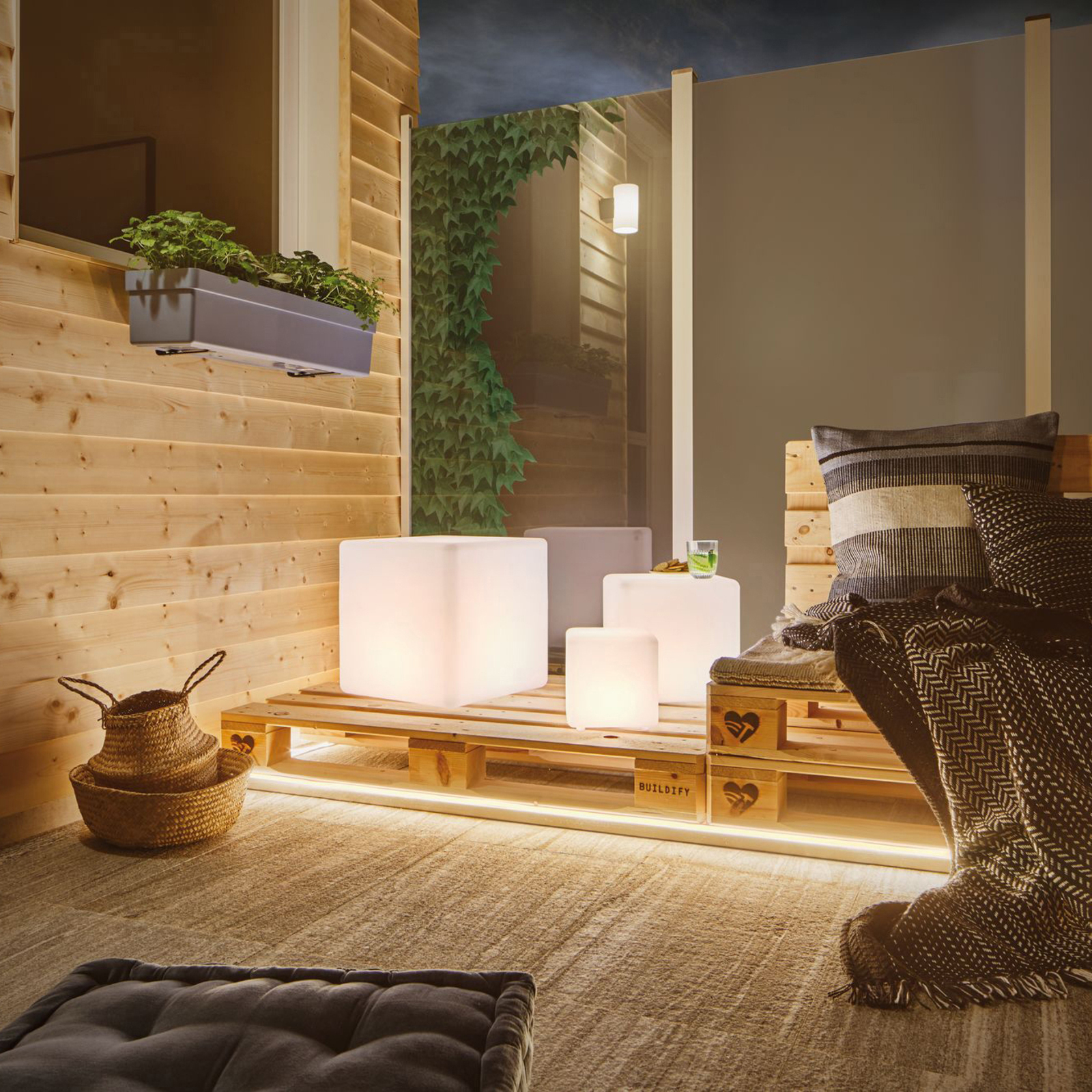 Paulmann Plug & Shine LED-Dekoleuchte Cube