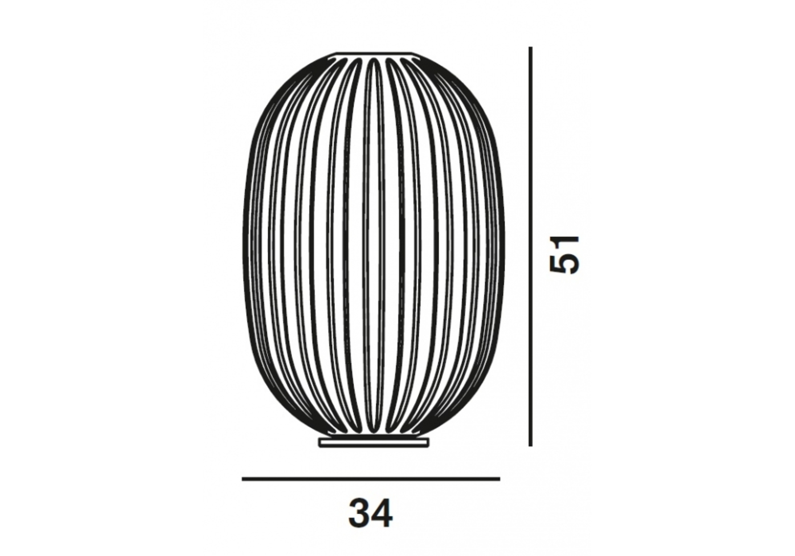 Plass Medium Lampă de Masă fără Dimmer Grey - Foscarini