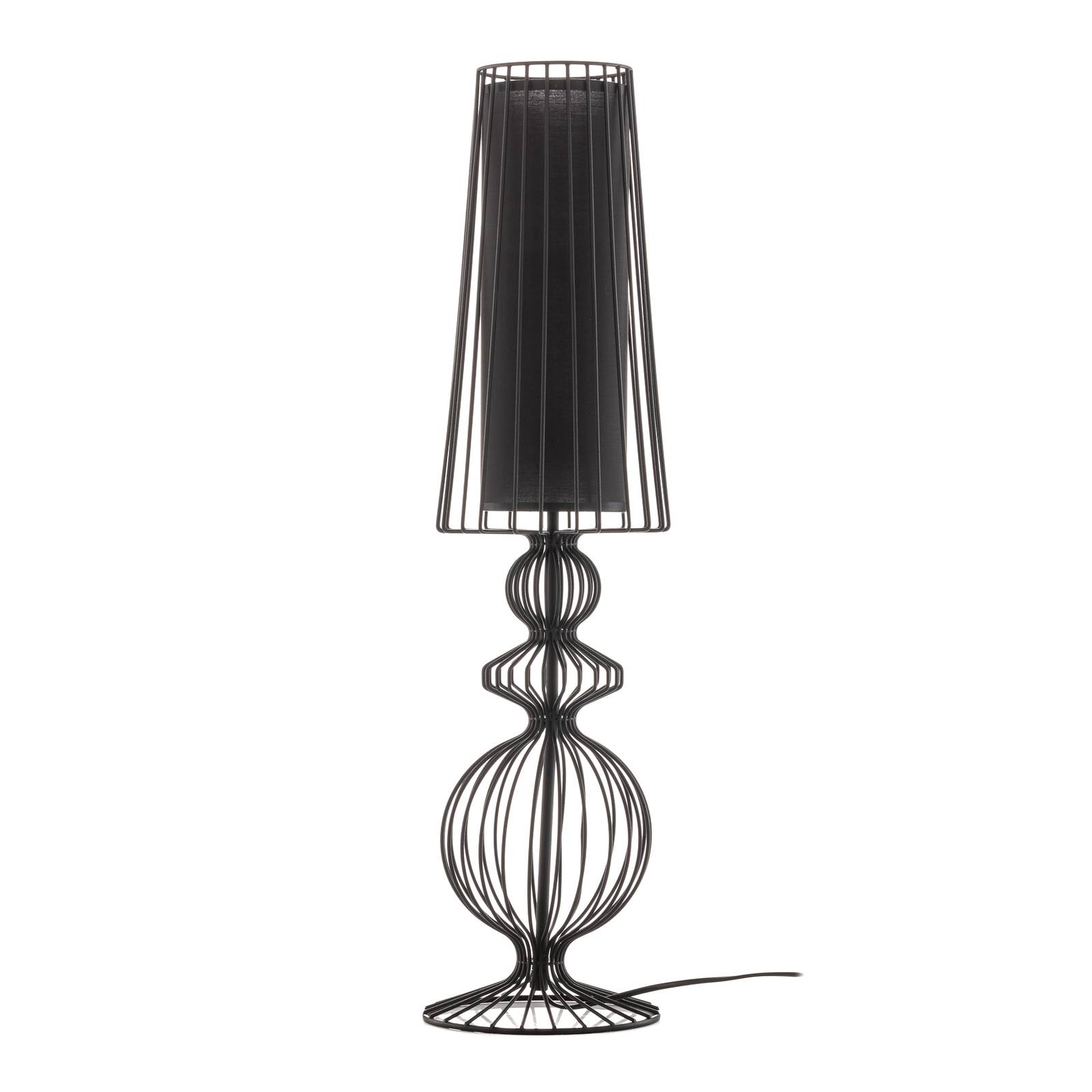 Lampe à poser Aveiro L en métal 78 cm noire