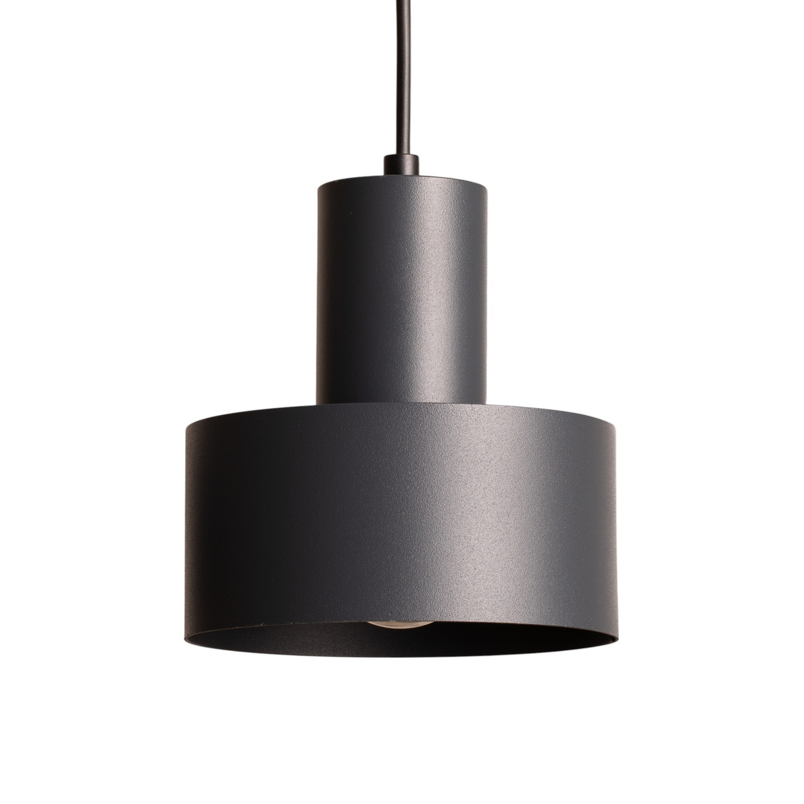 Rif 2 pendant light, anthracite, 2-bulb, linear, steel