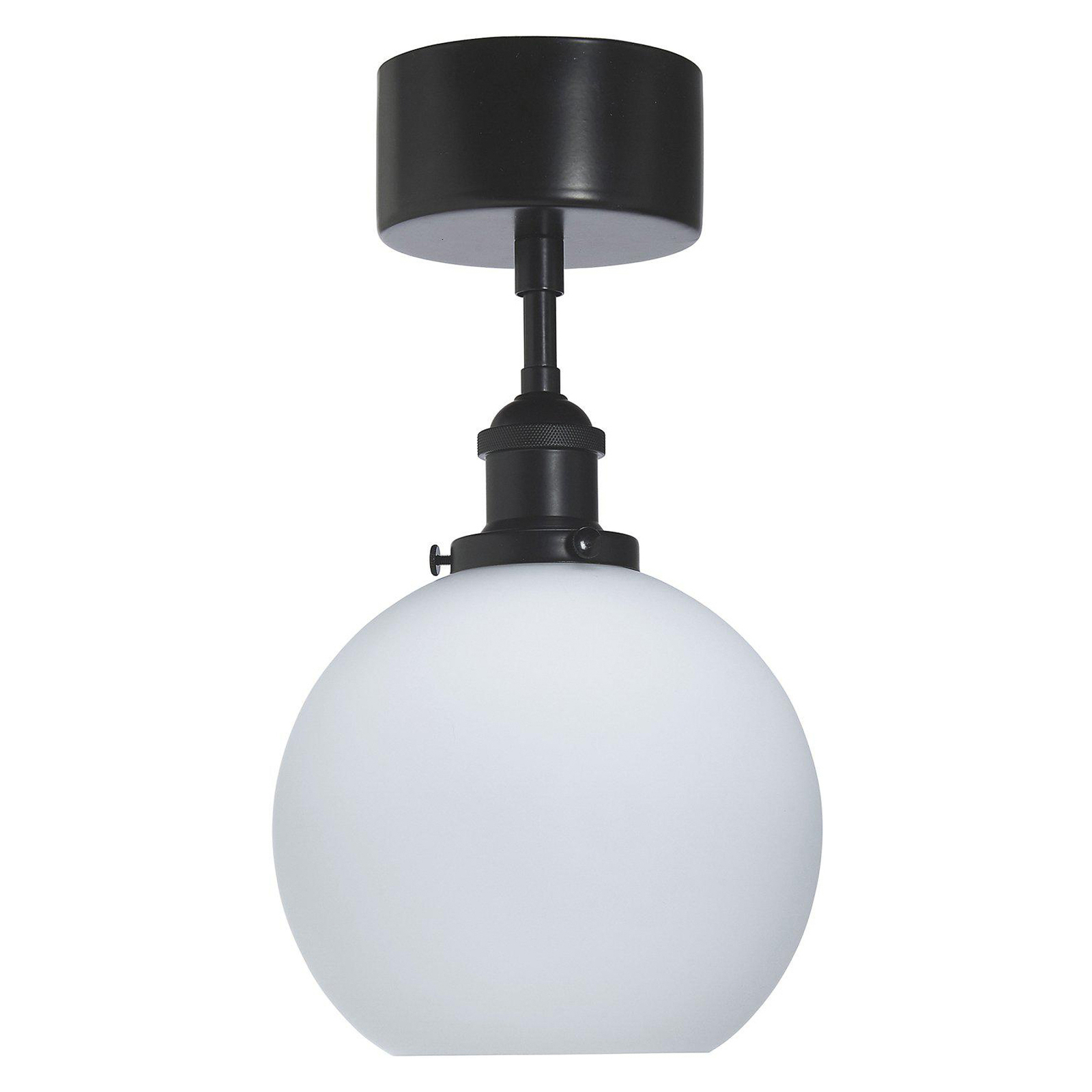 PR Home Omega plafondlamp, opaal/zwart
