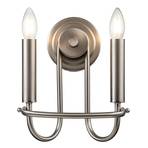 Capitol Hill wall light, 2-bulb, brushed nickel