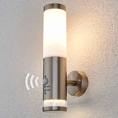 Utevegglampe Binka med sensor