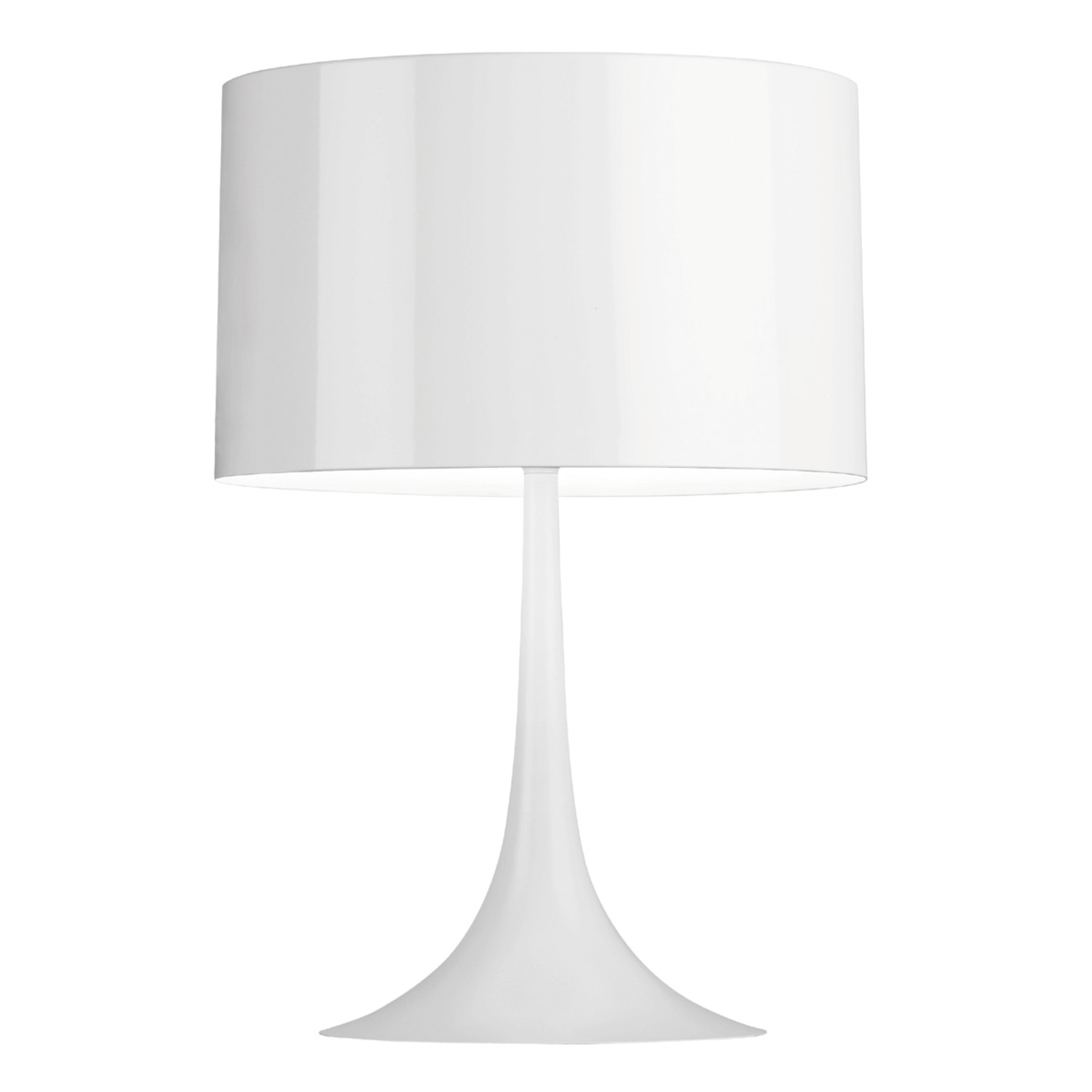FLOS Spun Light T1 – biela stolná lampa