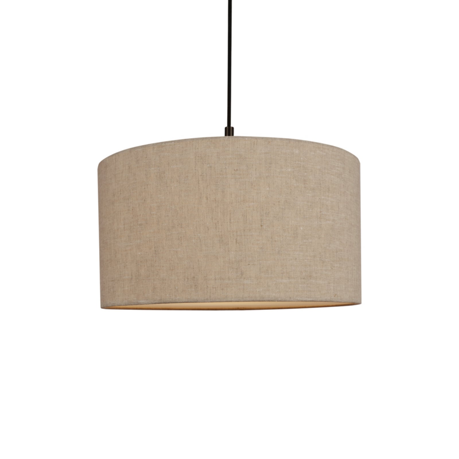 Lampada a sospensione Soft, Ø 44 cm, naturale/bronzo, lino - Belid Lampada a sospensione Soft, Ø 44 cm, naturale/bronzo, lino - Belid