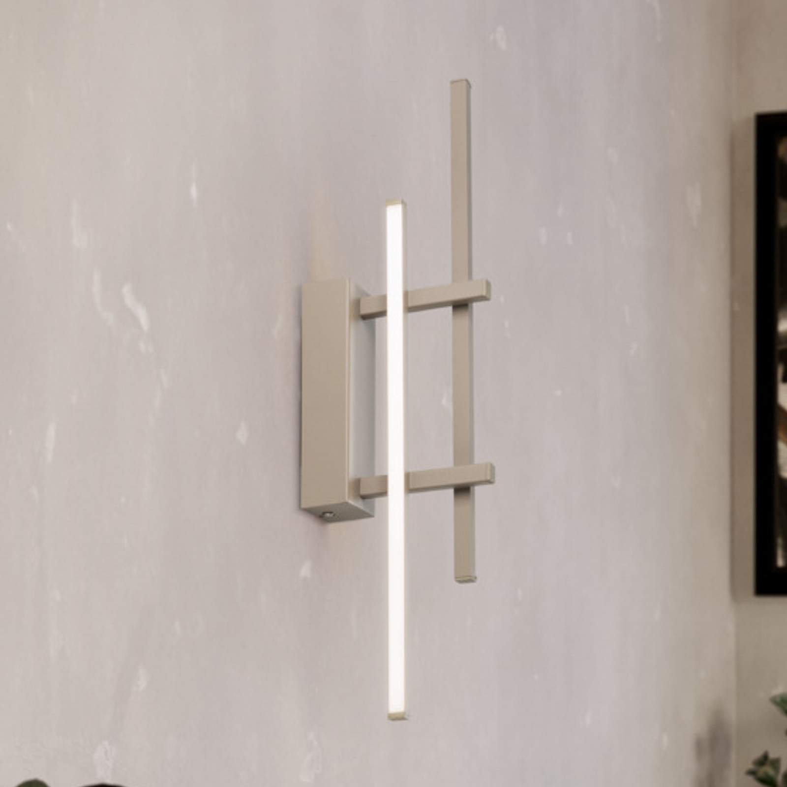 EGLO TREPILIANO LED fali világítás, bézs, magasság 46 cm, fém