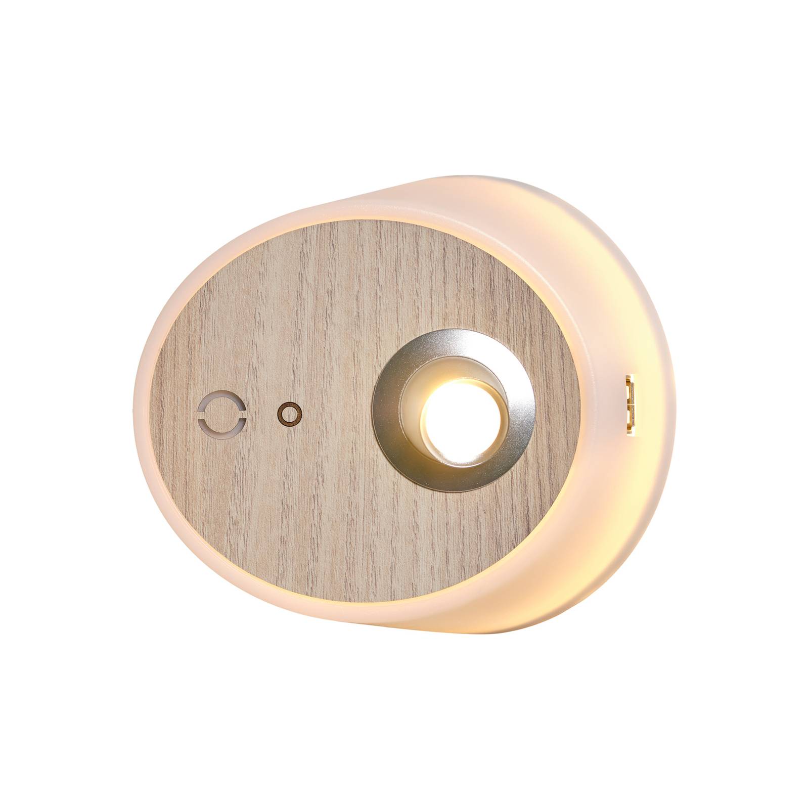 E-shop LED svetlo Zoom, bodové svetlá, USB brestové drevo