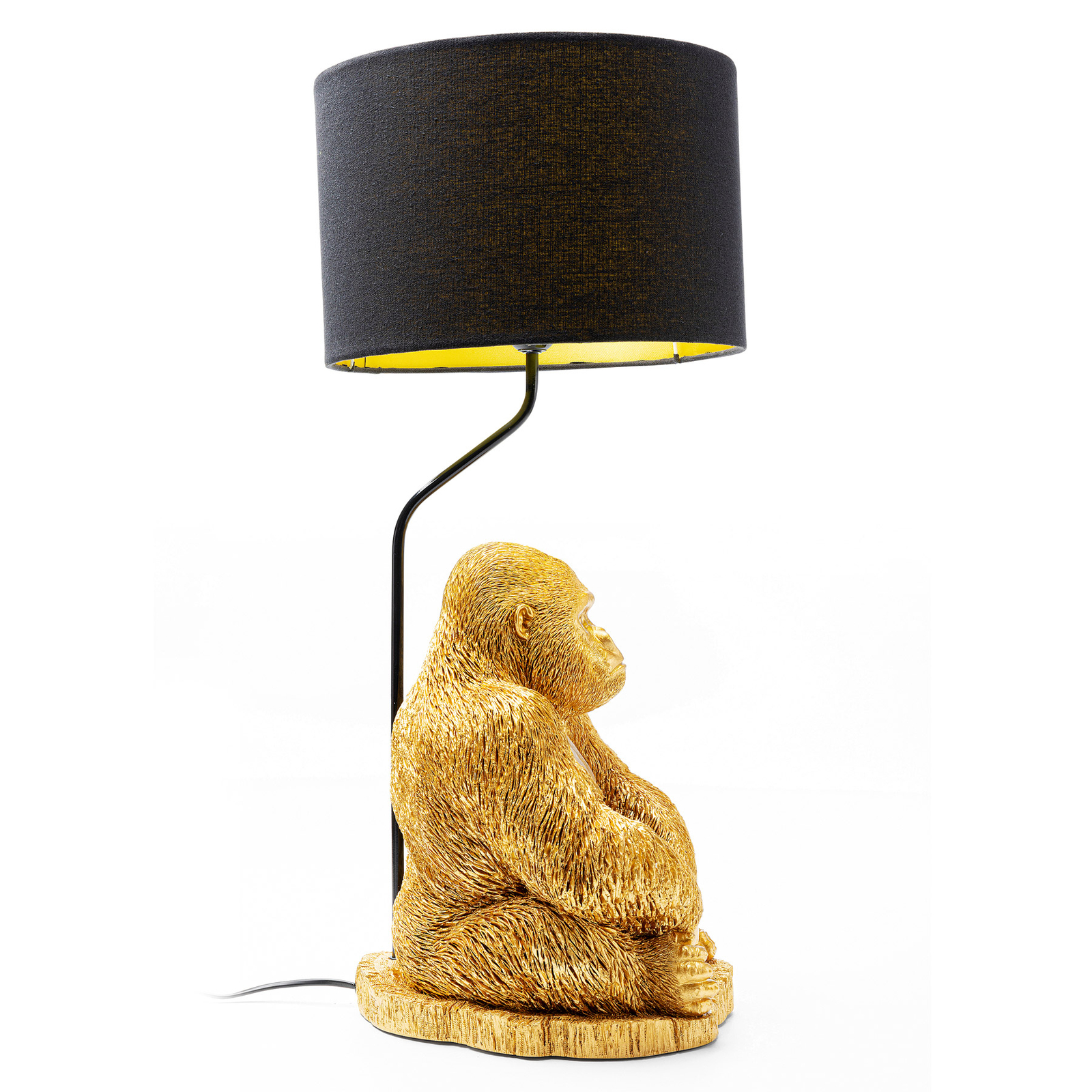 Stolná lampa KARE Animal Monkey Gorilla s tienidlom