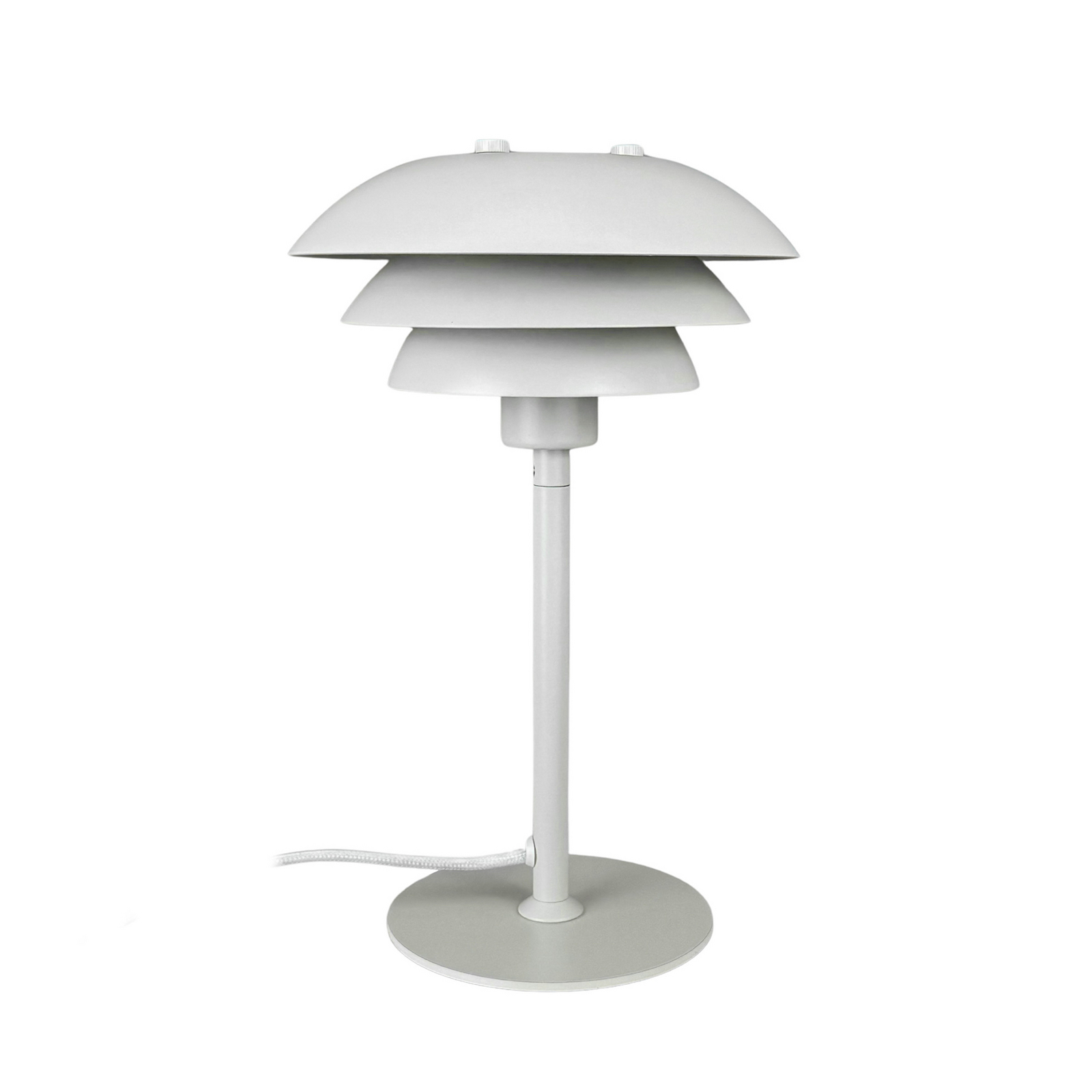 SIXTEEN bordlampe, perlehvid, metal, E27 – Dyberg Larsen