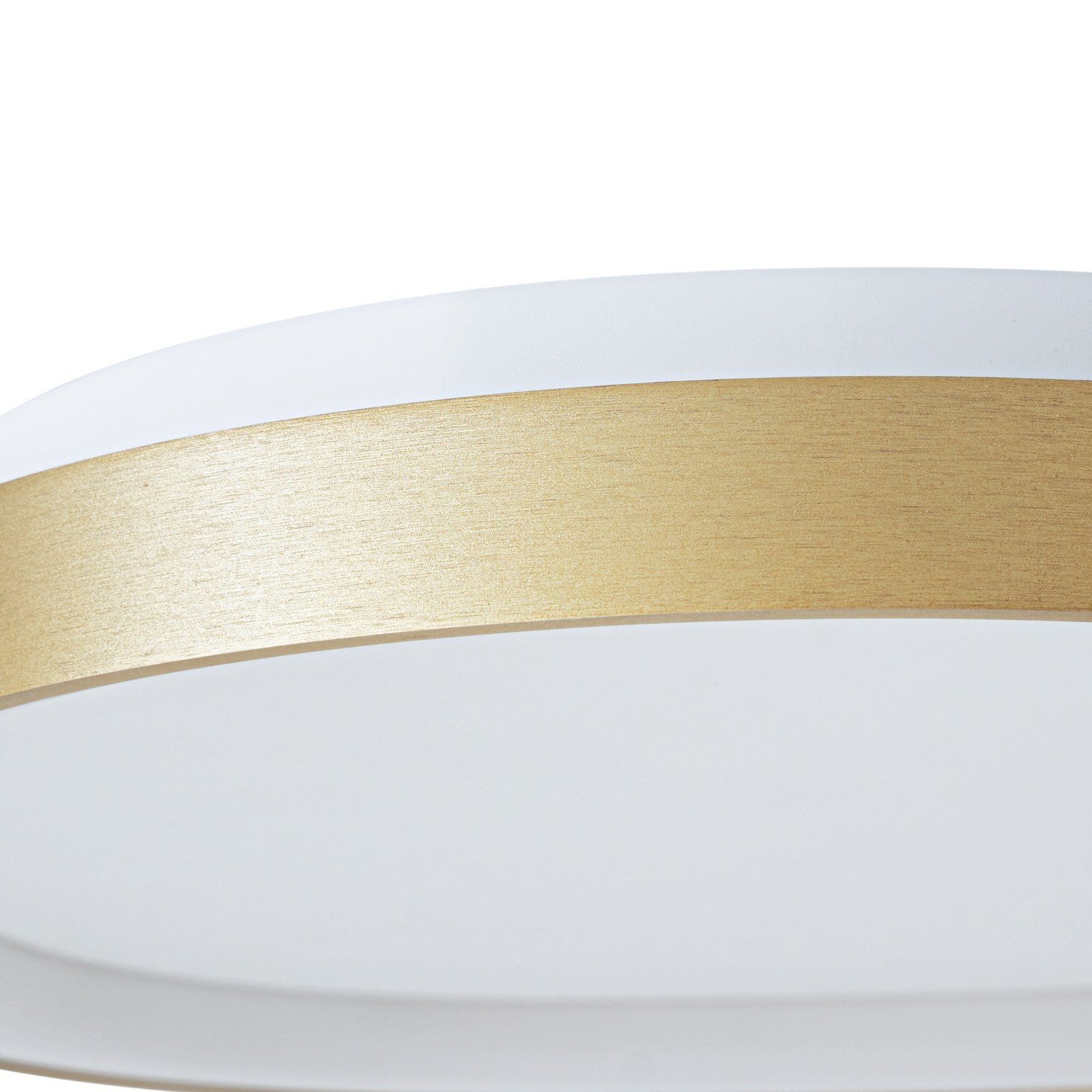 Asken LED stropní svítidlo, zlaté, 61 cm, stmívatelné, CCT - Lucande