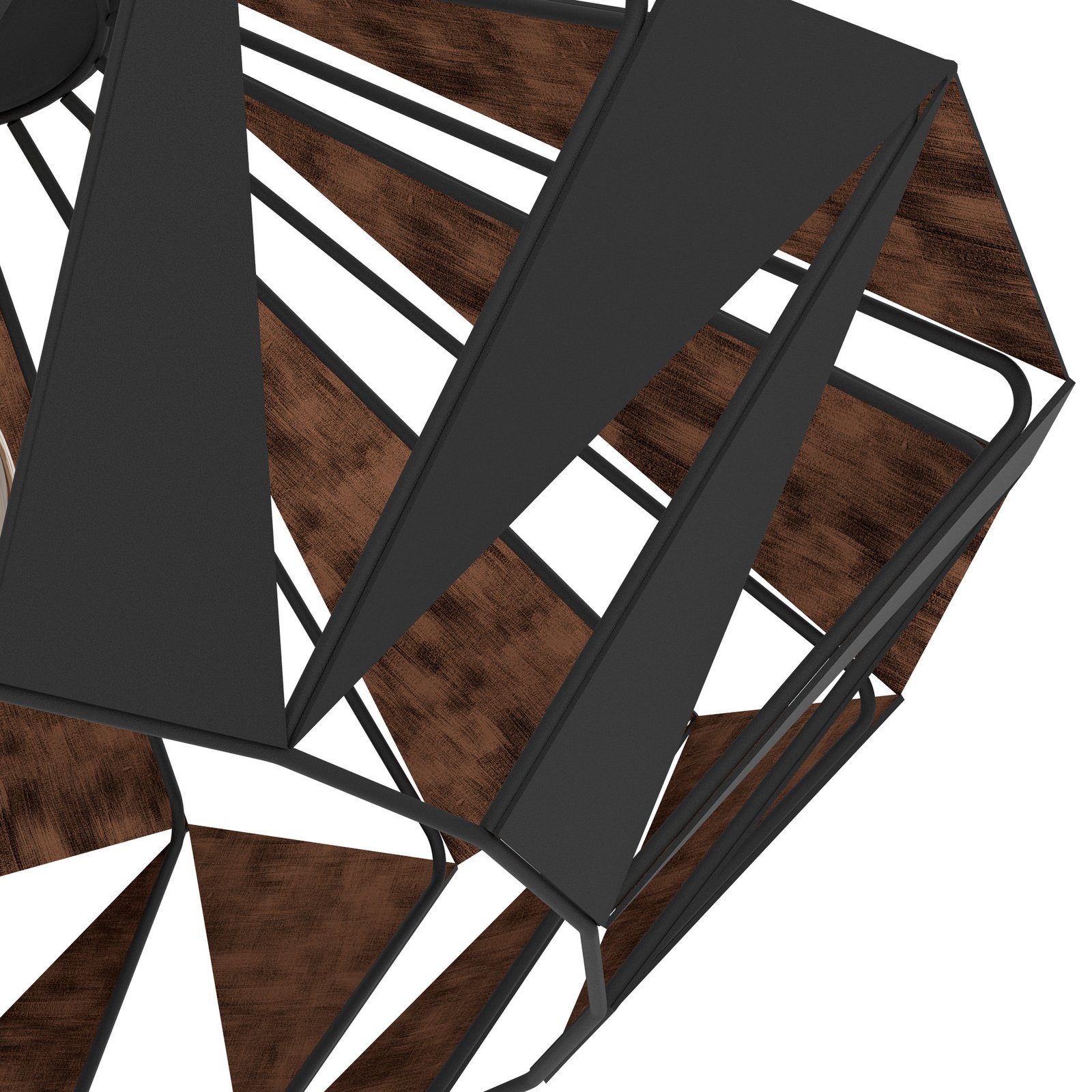 Carlton ceiling light, Ø 47 cm, black/copper