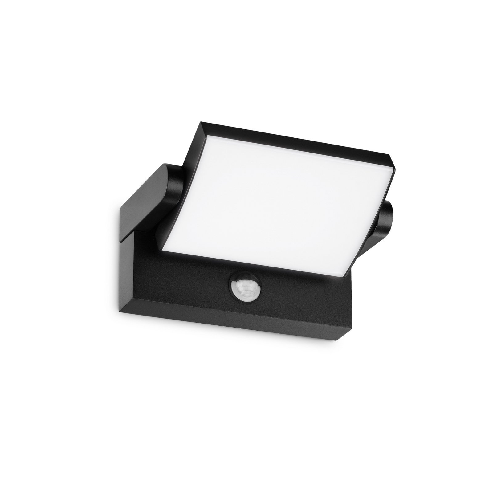 Ideal Lux LED-utomhusvägglampa Swipe Sensor, svart, IP54