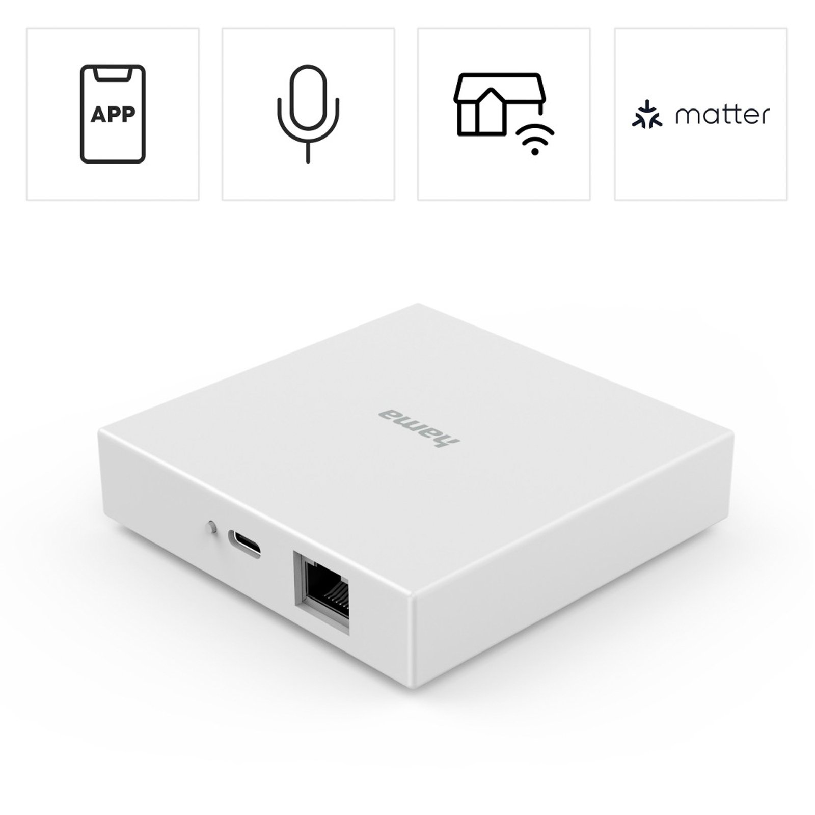 Hama Smart-Home centrale WLAN ZigBee Matter Thread blanc