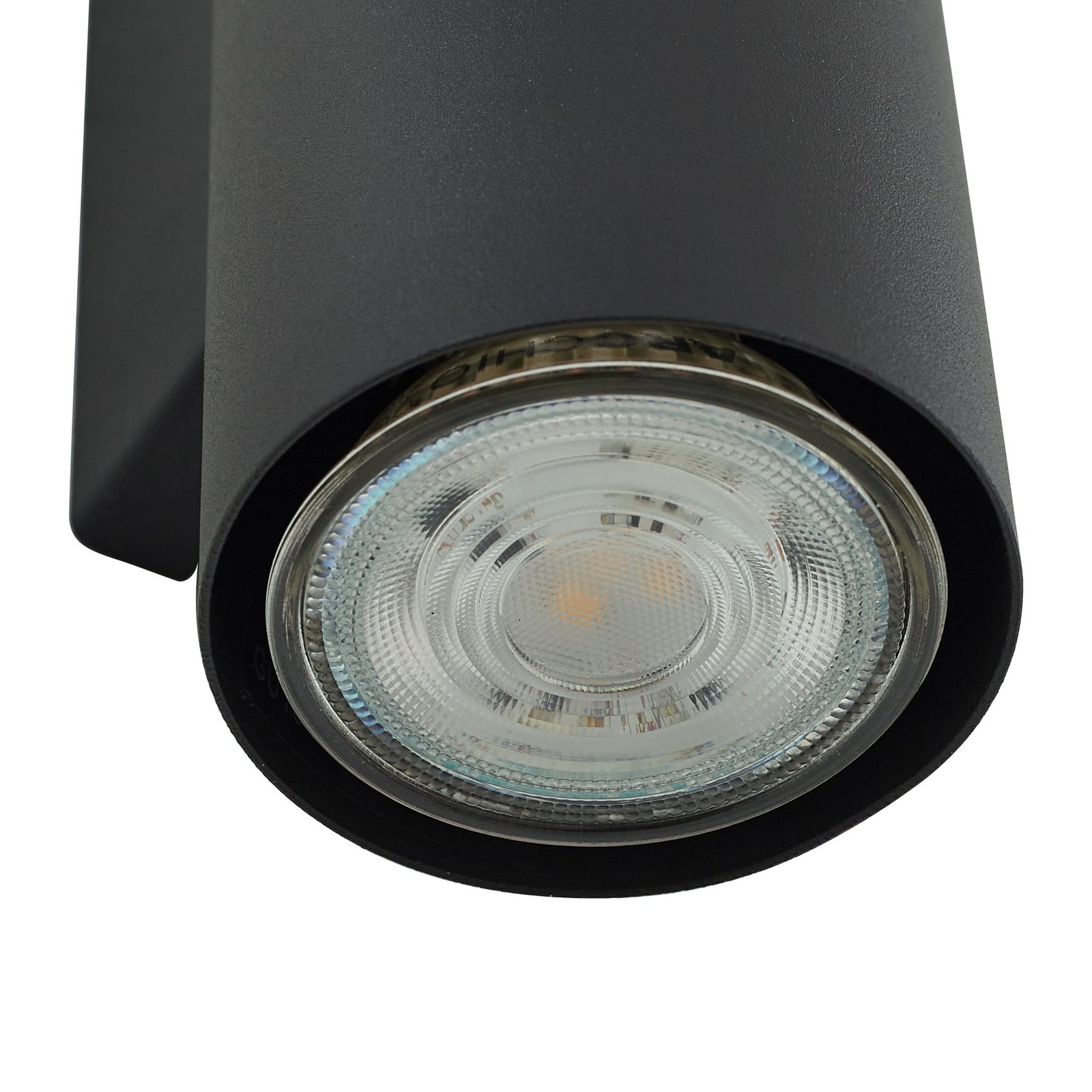 Lindby wall light Joffrey, 18 cm, black, up/down, GU10