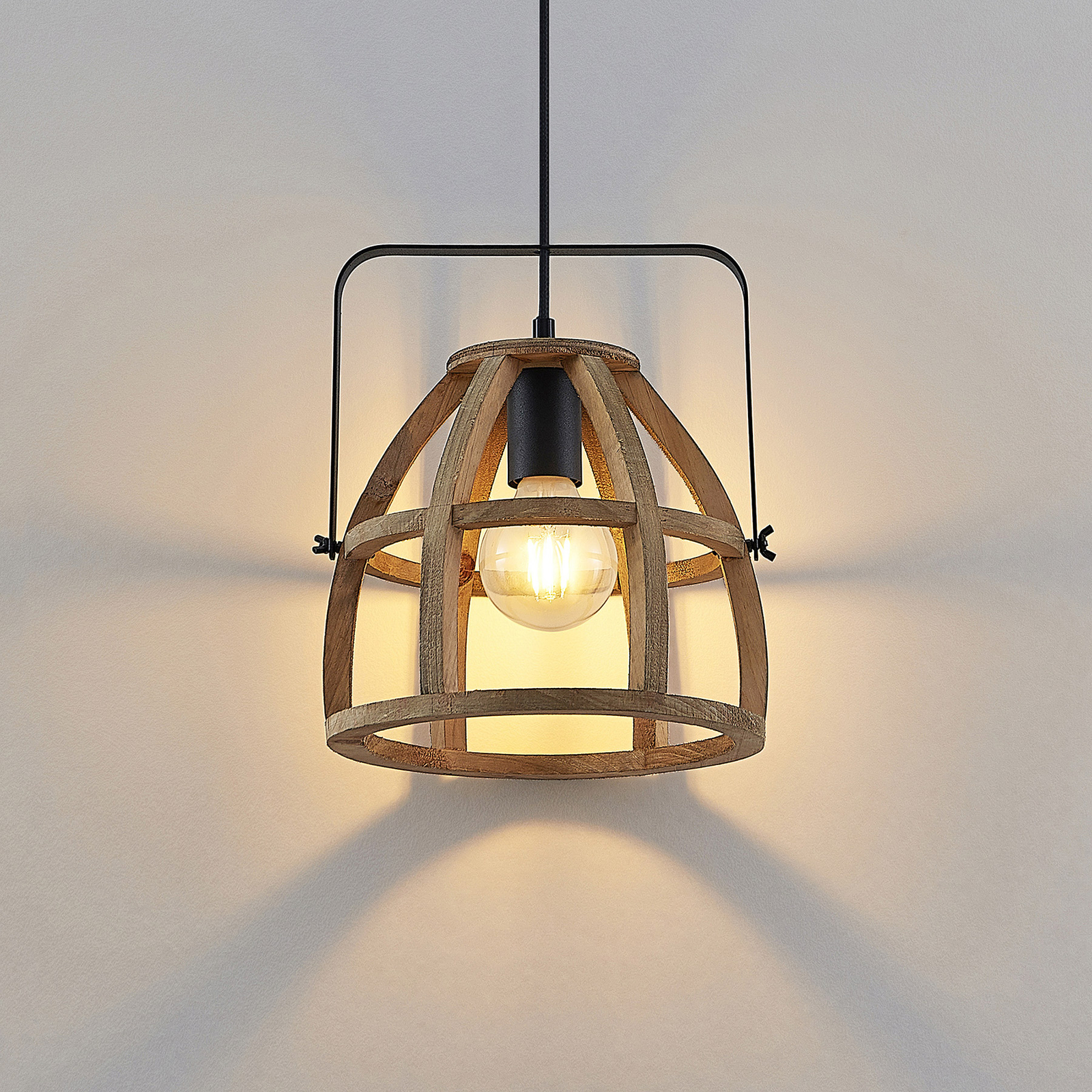 Lindby Pilarion hanging light, one-bulb, 25 cm