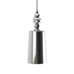 Lampa wisząca Karman Alibaglass Big, niklowana, Ø 24 cm