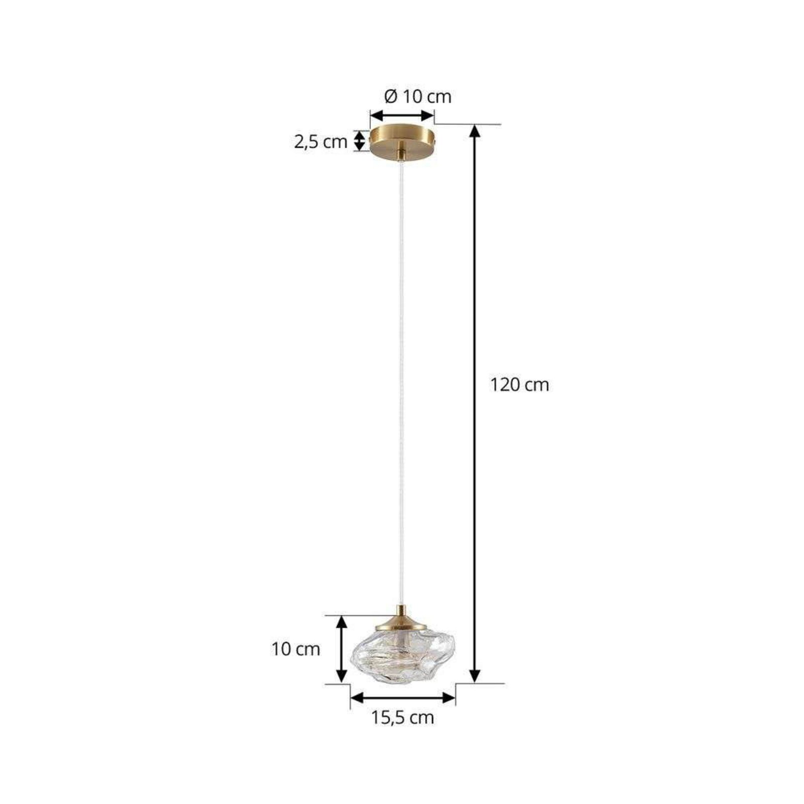 Piatra Taklampa Bärnsten/Mässing - Lindby