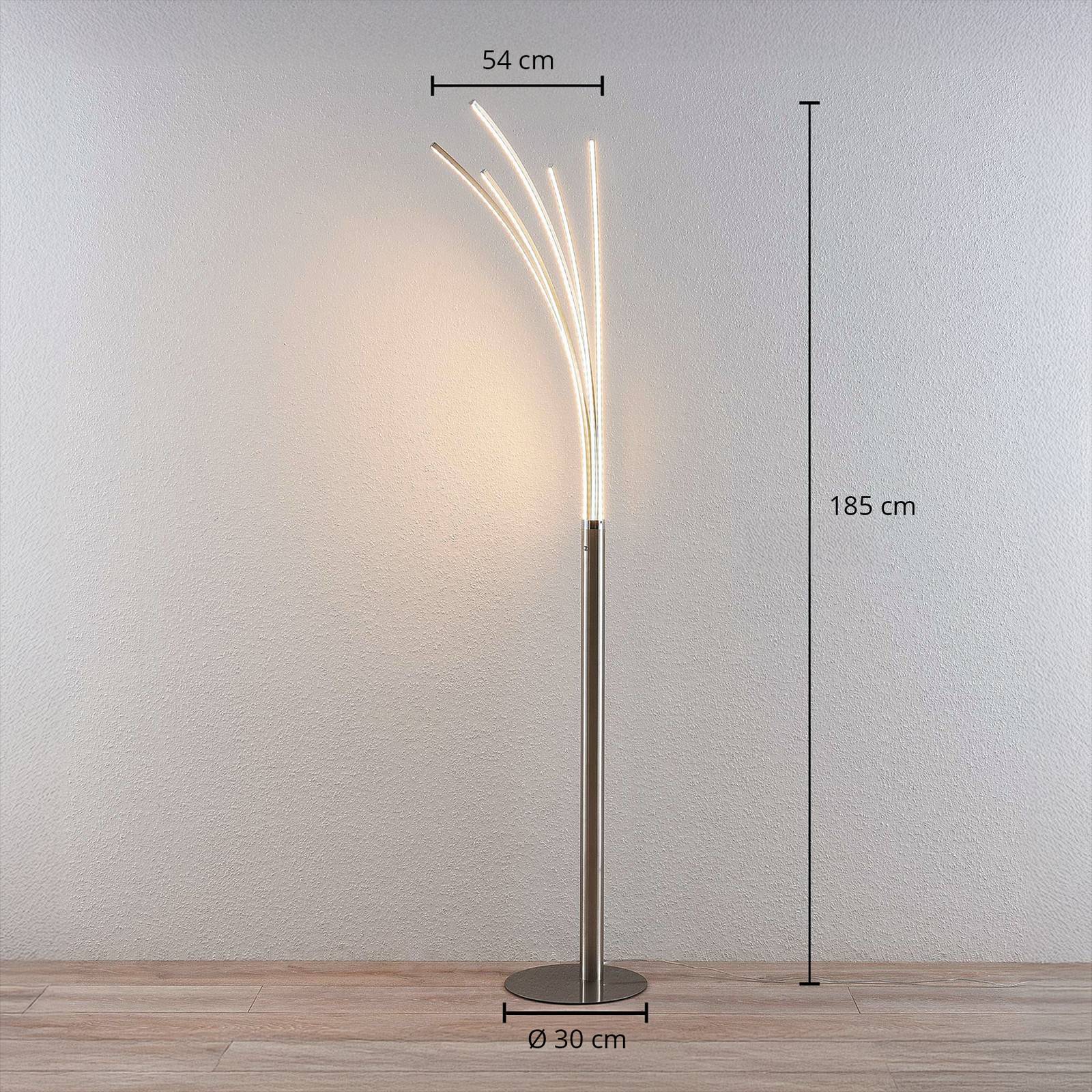 Wieloramienna lampa stojąca LED Boba