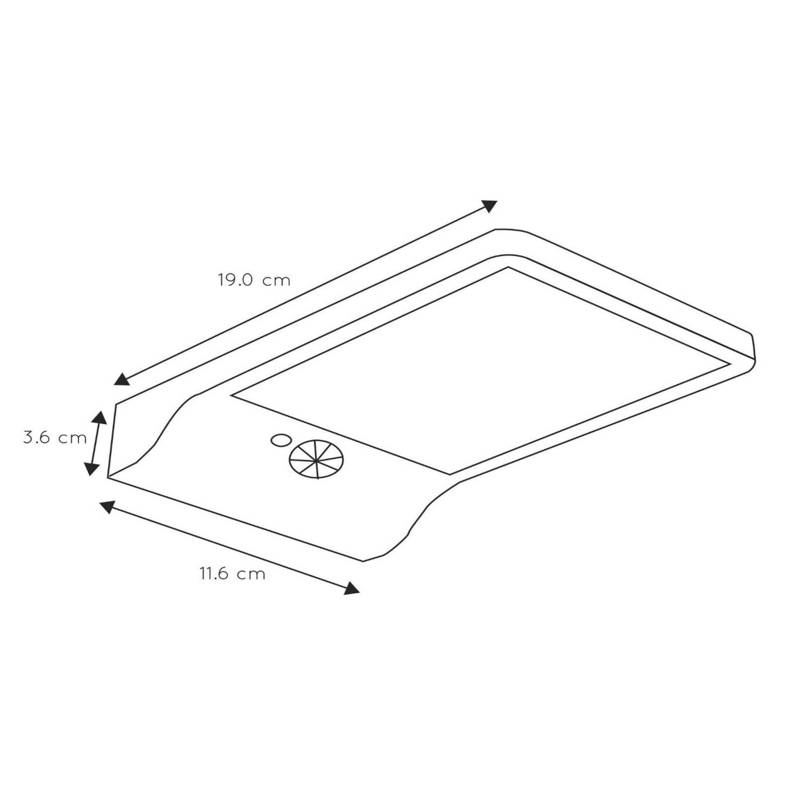 LED-Solar-Außenwandleuchte Basic mit Sensor