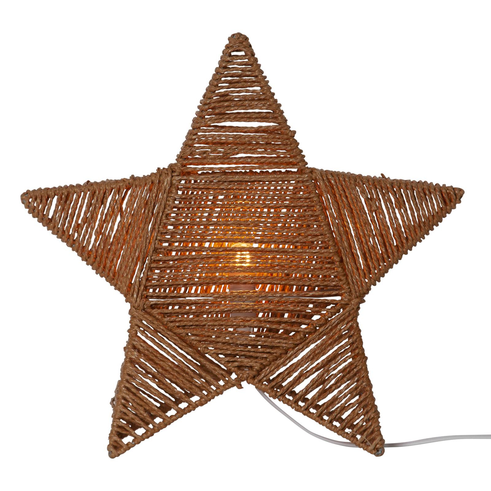 Rappe decorative star, paper strings, standing