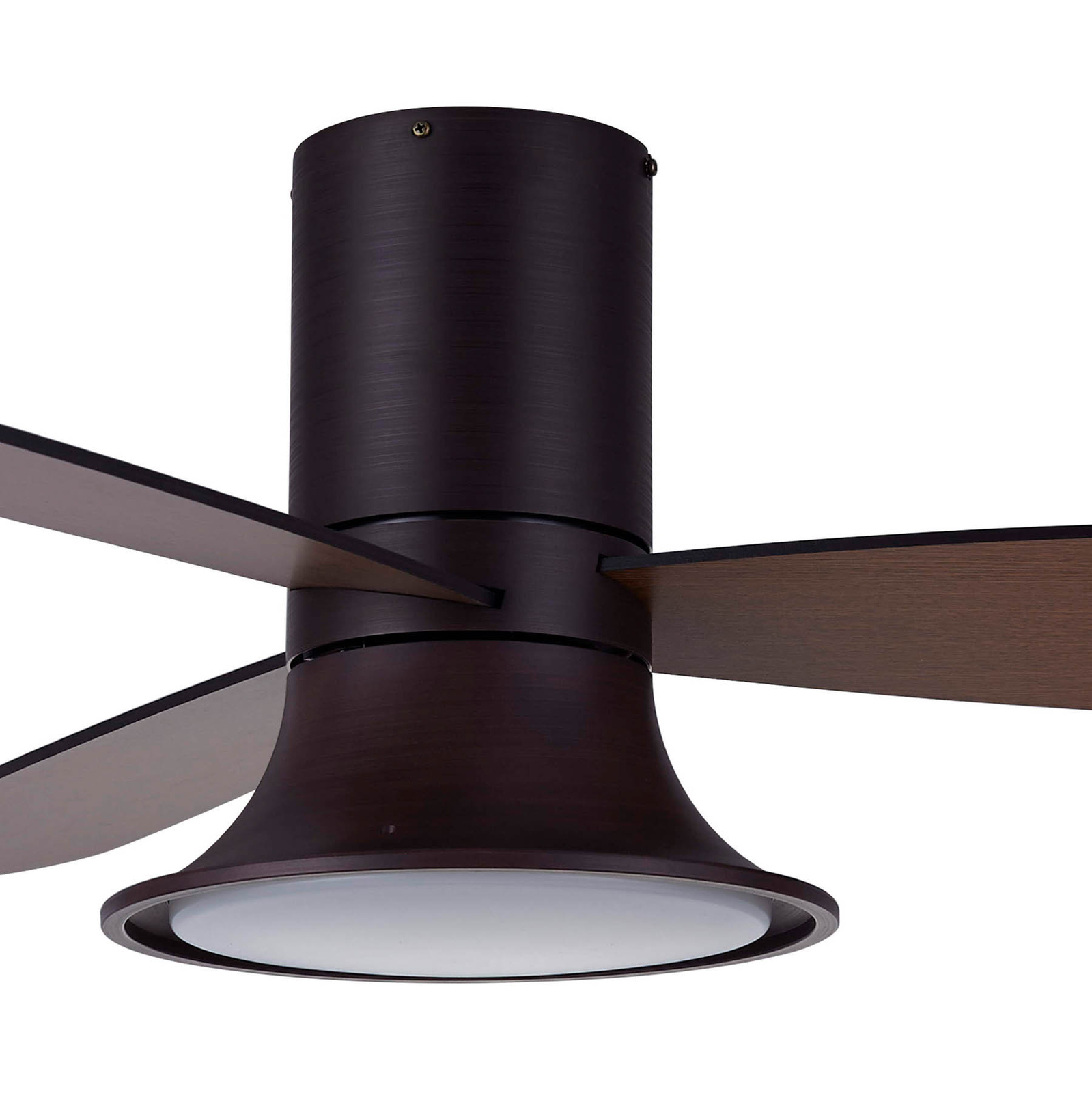 Beacon ceiling fan with light Flusso bronze-coloured quiet