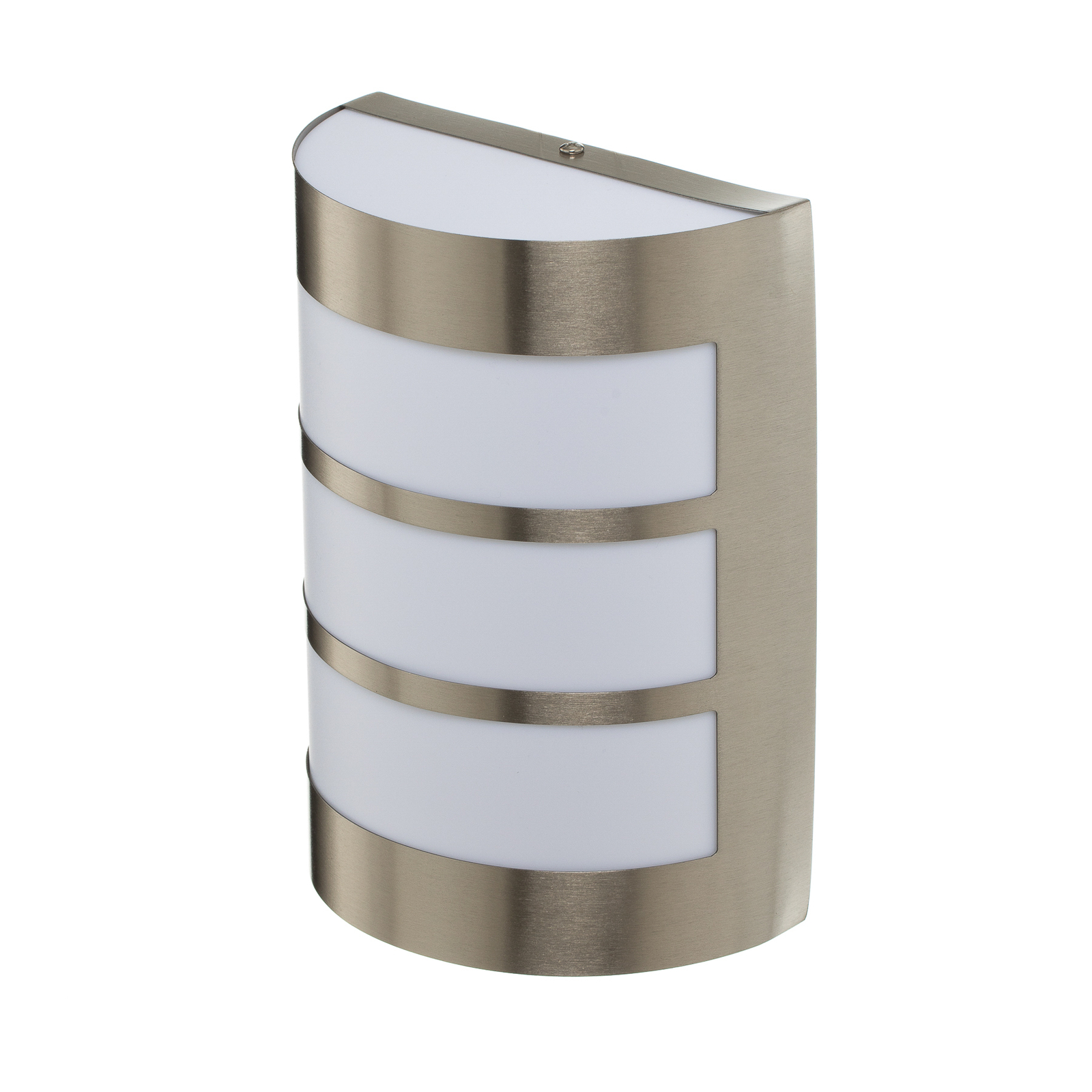 Lámpara pared ext acero inox Kristian con tiras