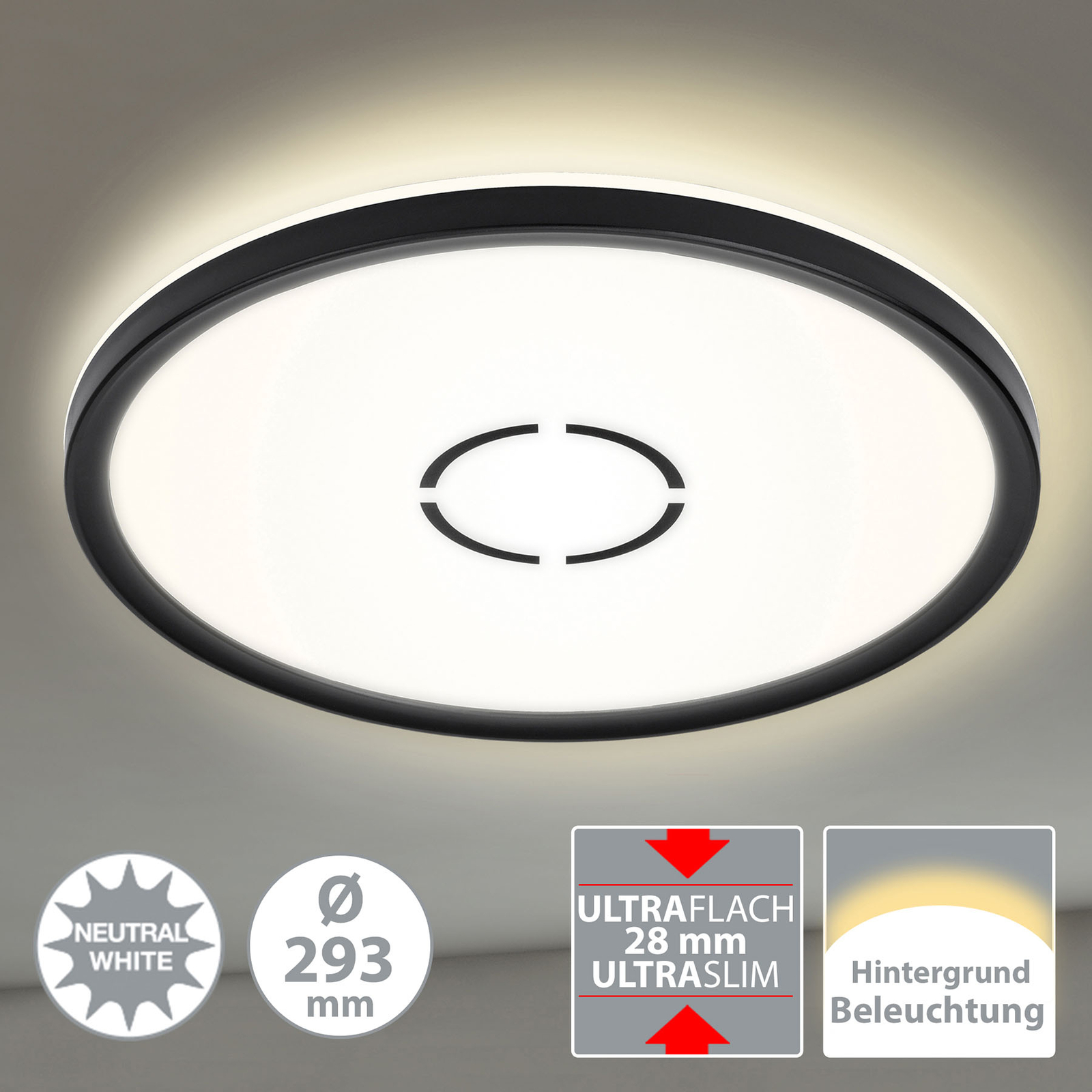 LED-Deckenleuchte Free, Ø 29 cm