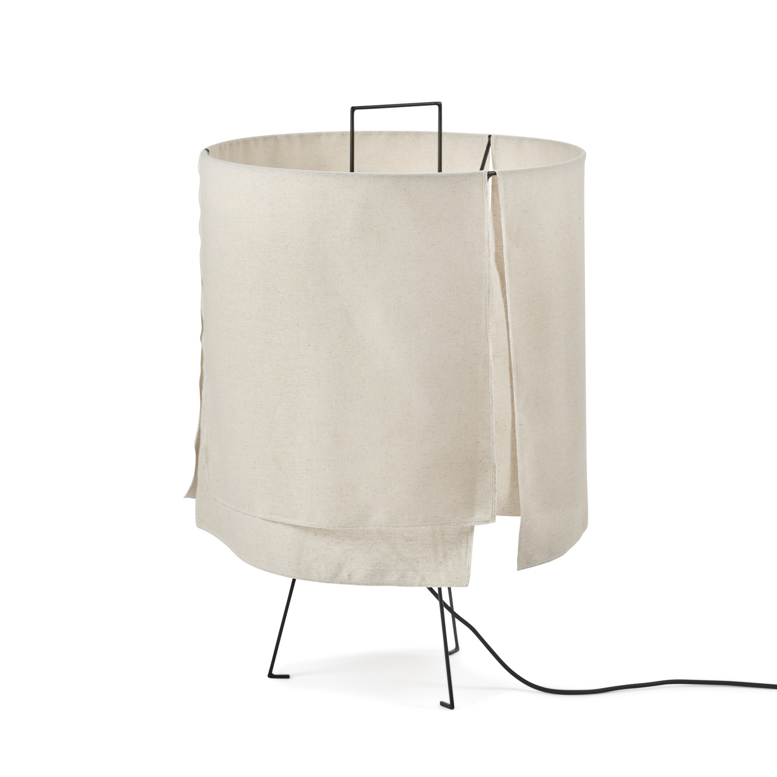 S BLACK BEIGE NOMAD gulvlampe, tekstil, højde 72 cm, E27 – Serax