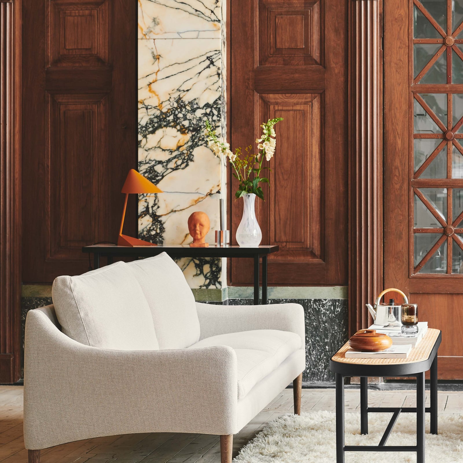 Ambience table lamp, orange, height 43 cm - Warm Nordic