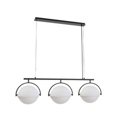 Helva 3 Lampa Wisząca Czarny/Biały - Lucande