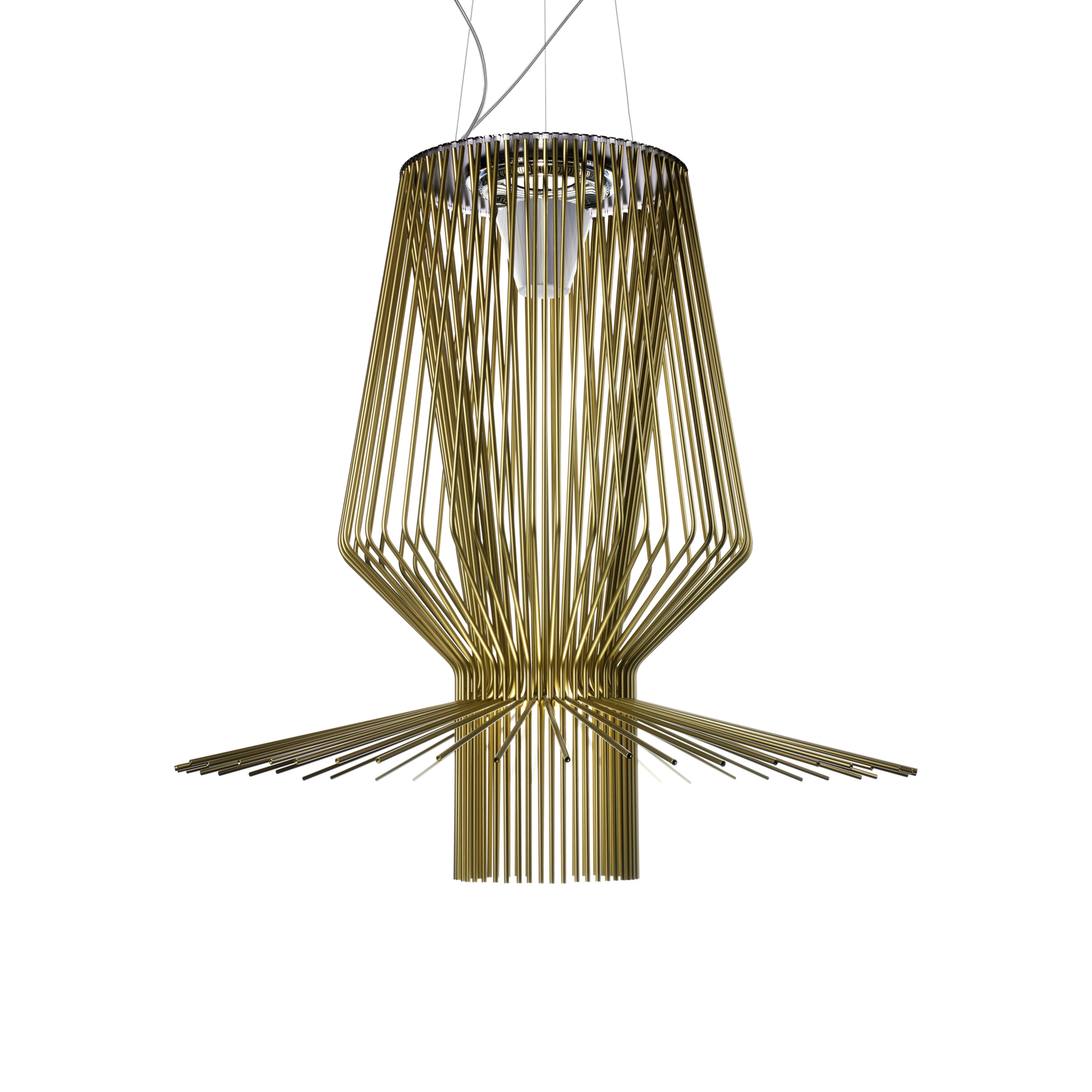 Foscarini Allegro Assai lámpara colgante LED, oro
