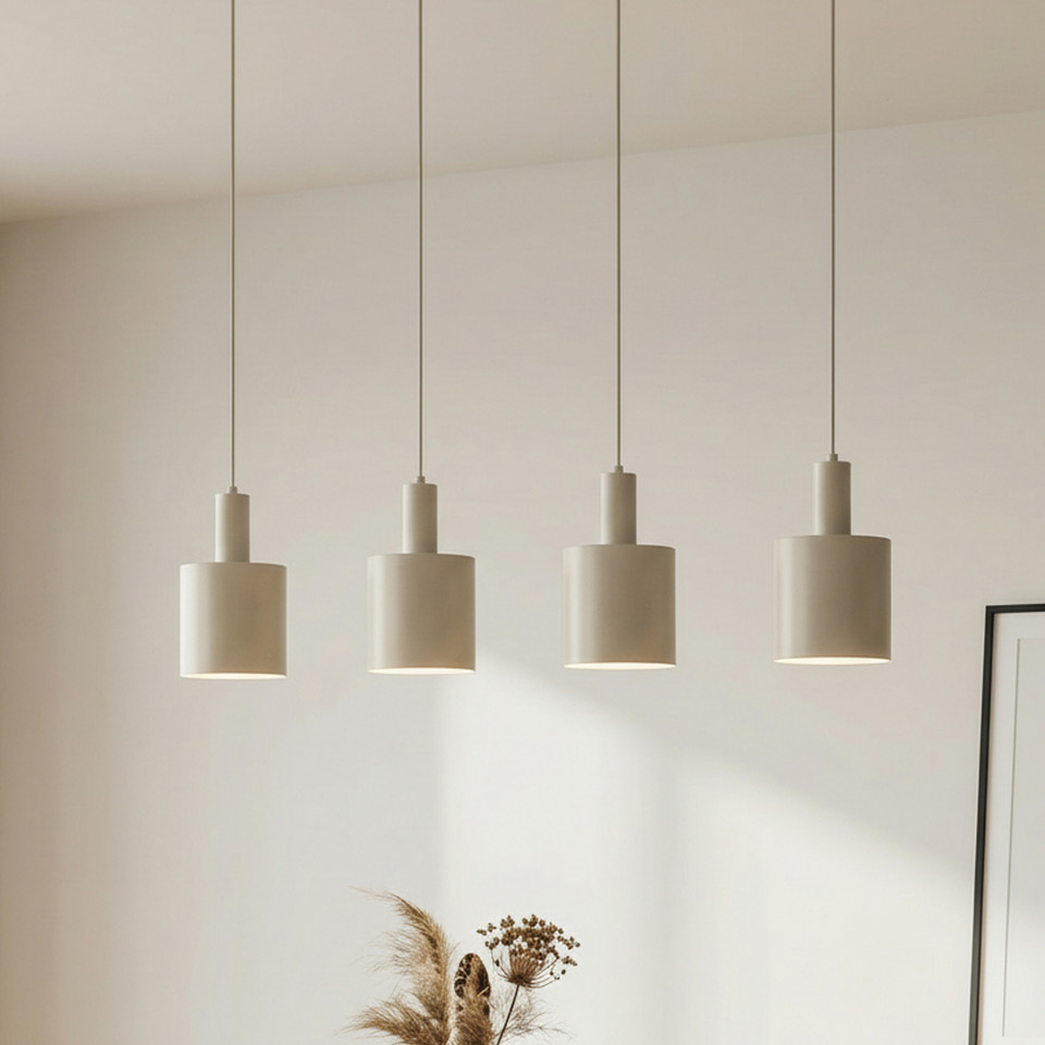 Lindby Ovelia 4 Taklampa, beige från Lindby