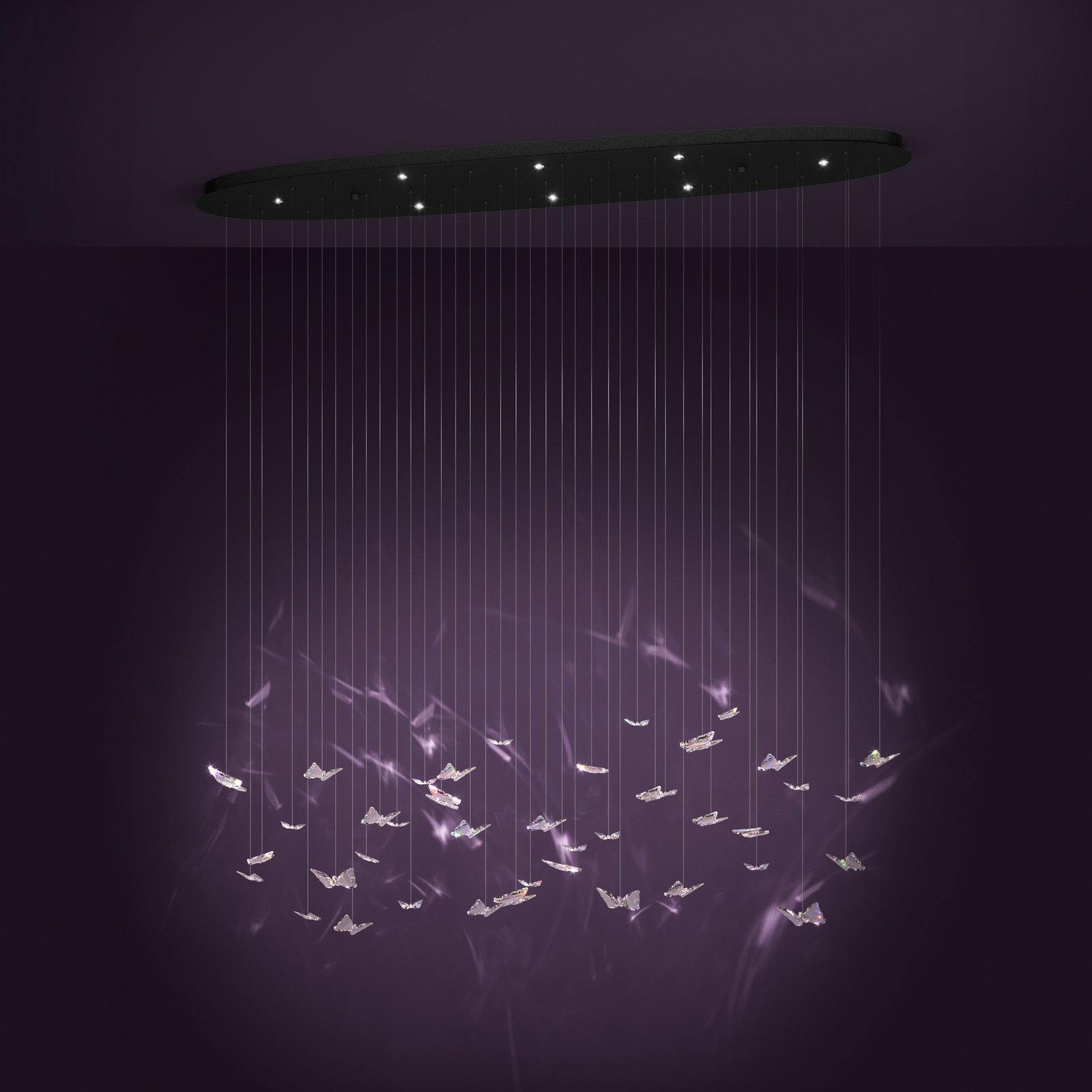 EGLO Stars Of Light LED-Hängeleuchte Adrados, oval, 8-fl. EGLO Stars Of Light LED-Hängeleuchte Adrados, oval, 8-fl.