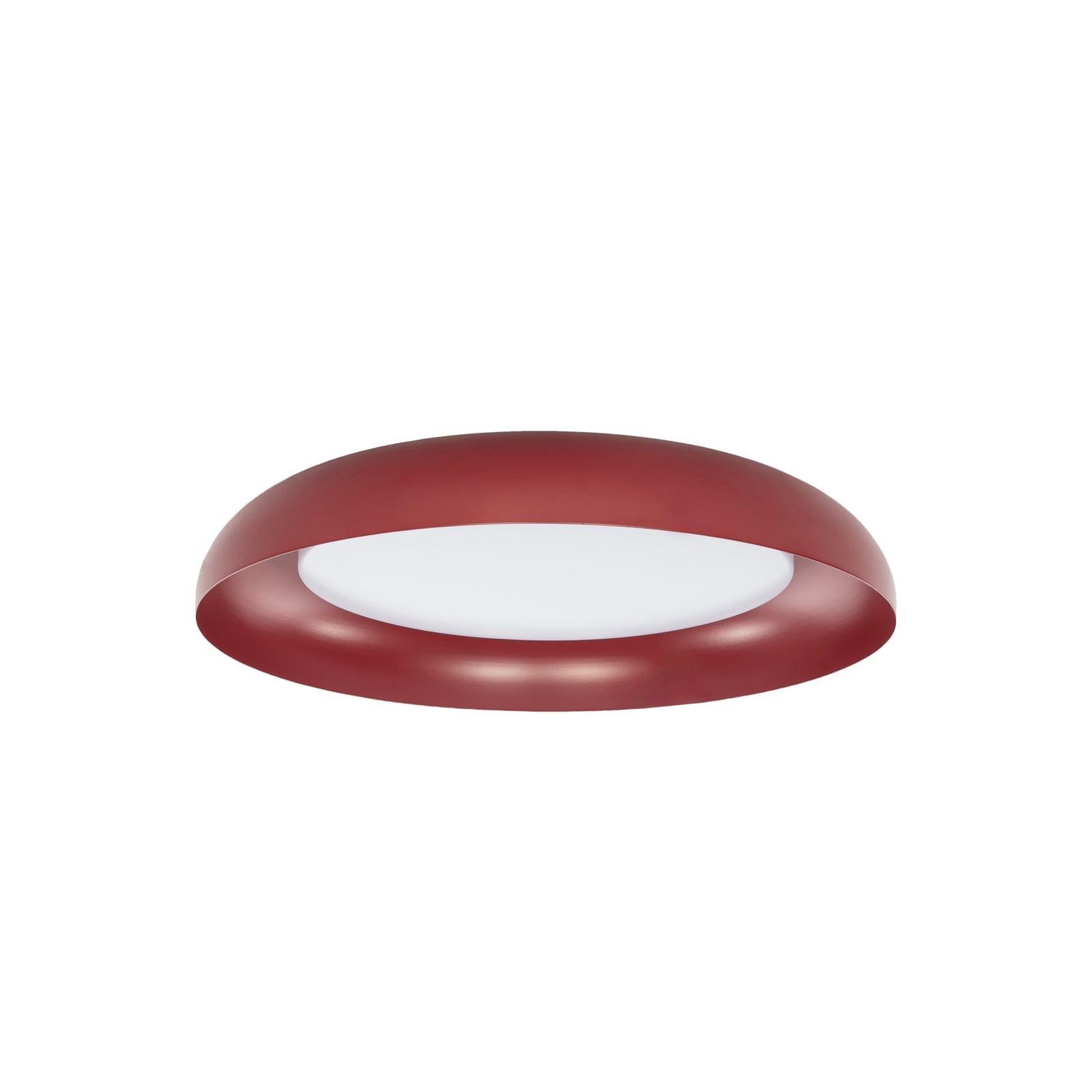 Φωτιστικό οροφής LED Lindby Florie, κόκκινο, μέταλλο, Ø 40 cm Φωτιστικό οροφής LED Lindby Florie, κόκκινο, μέταλλο, Ø 40 cm