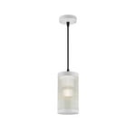 Coupar outdoor hanging light, Ø 13 cm, white