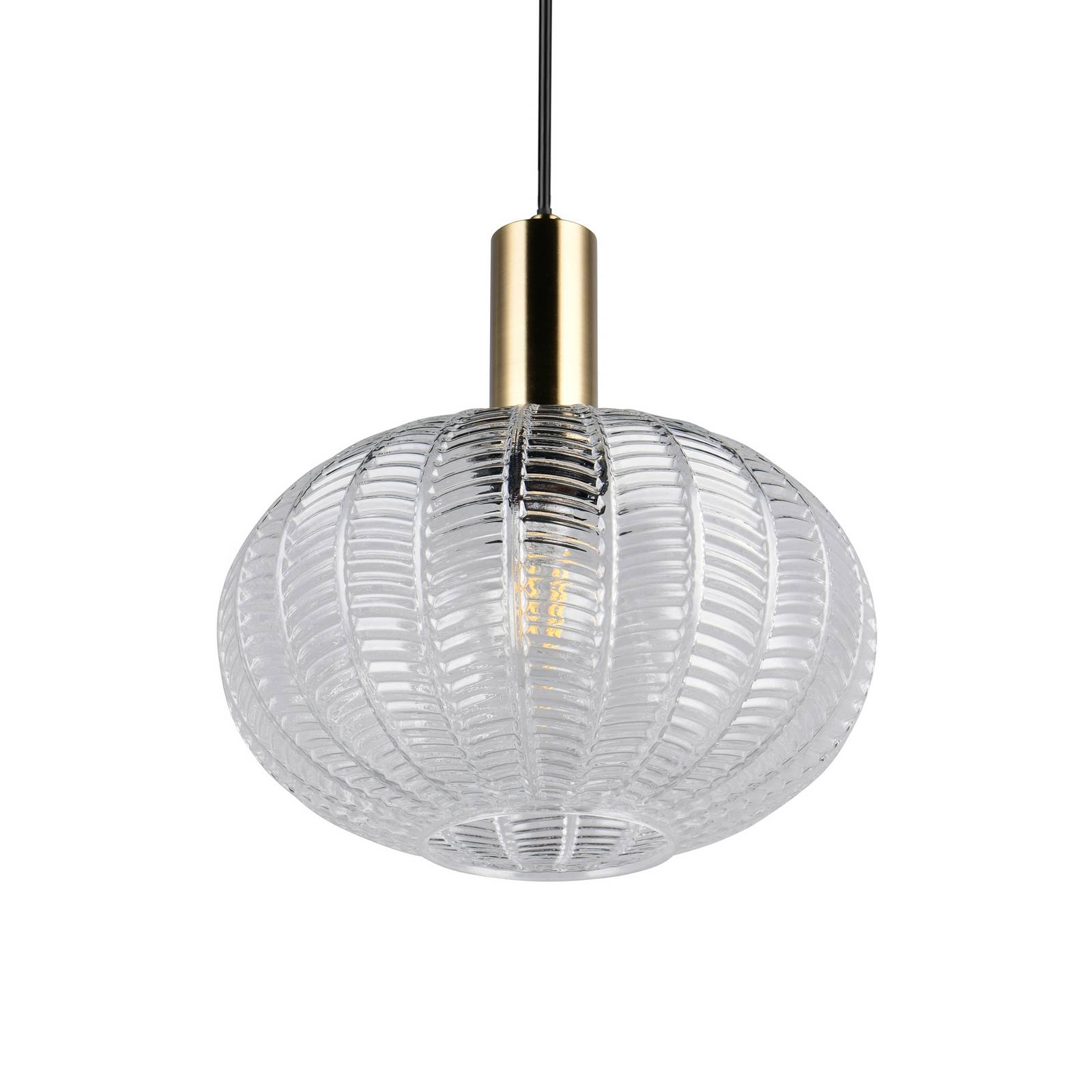 Reality Leuchten Hanglamp Elvezia, helder, Ø 26 cm, glas, E27