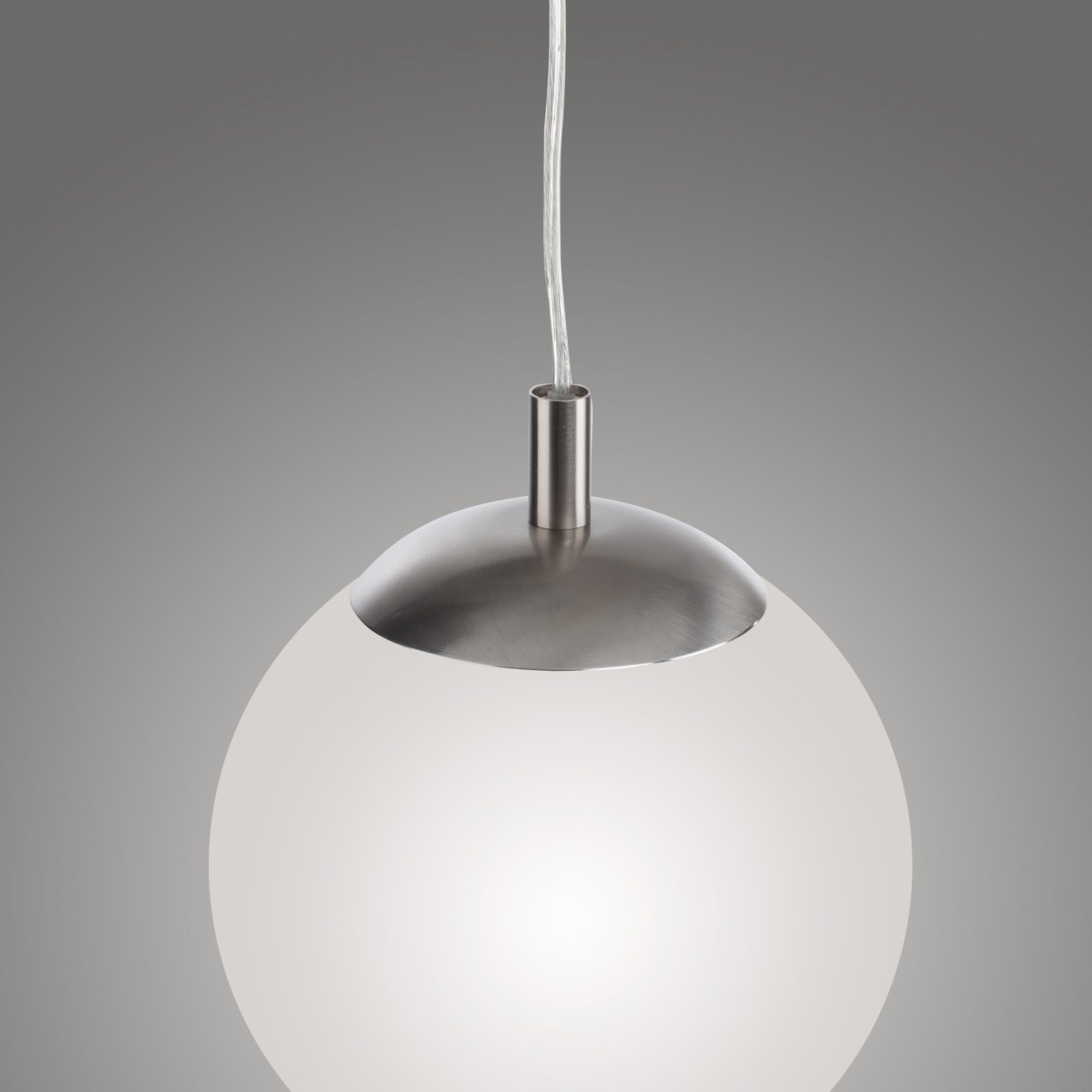 Lampa wisząca Paul Neuhaus Bolo, szklany klosz, Ø 25 cm