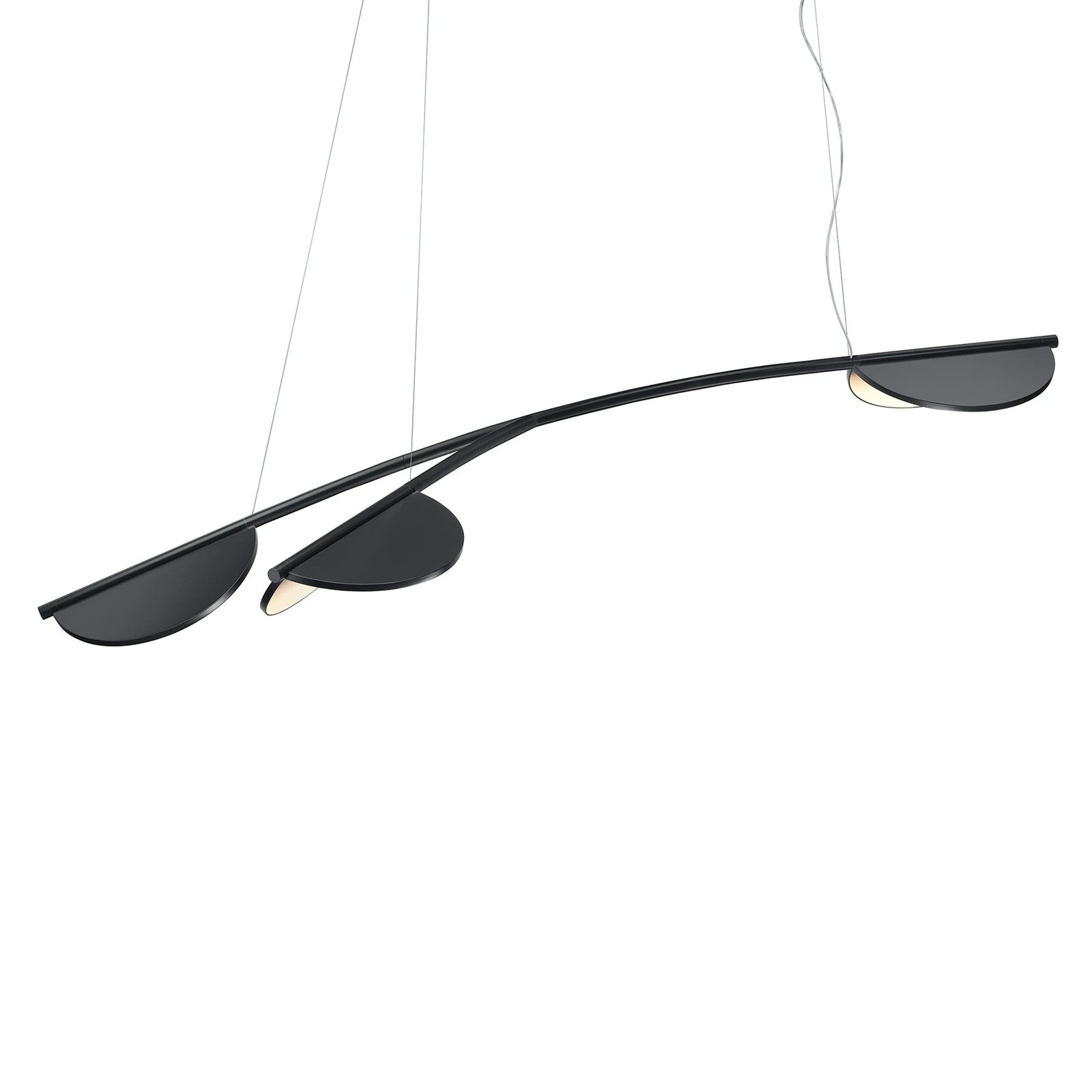 FLOS Almendra Organic hanging light, three-bulb