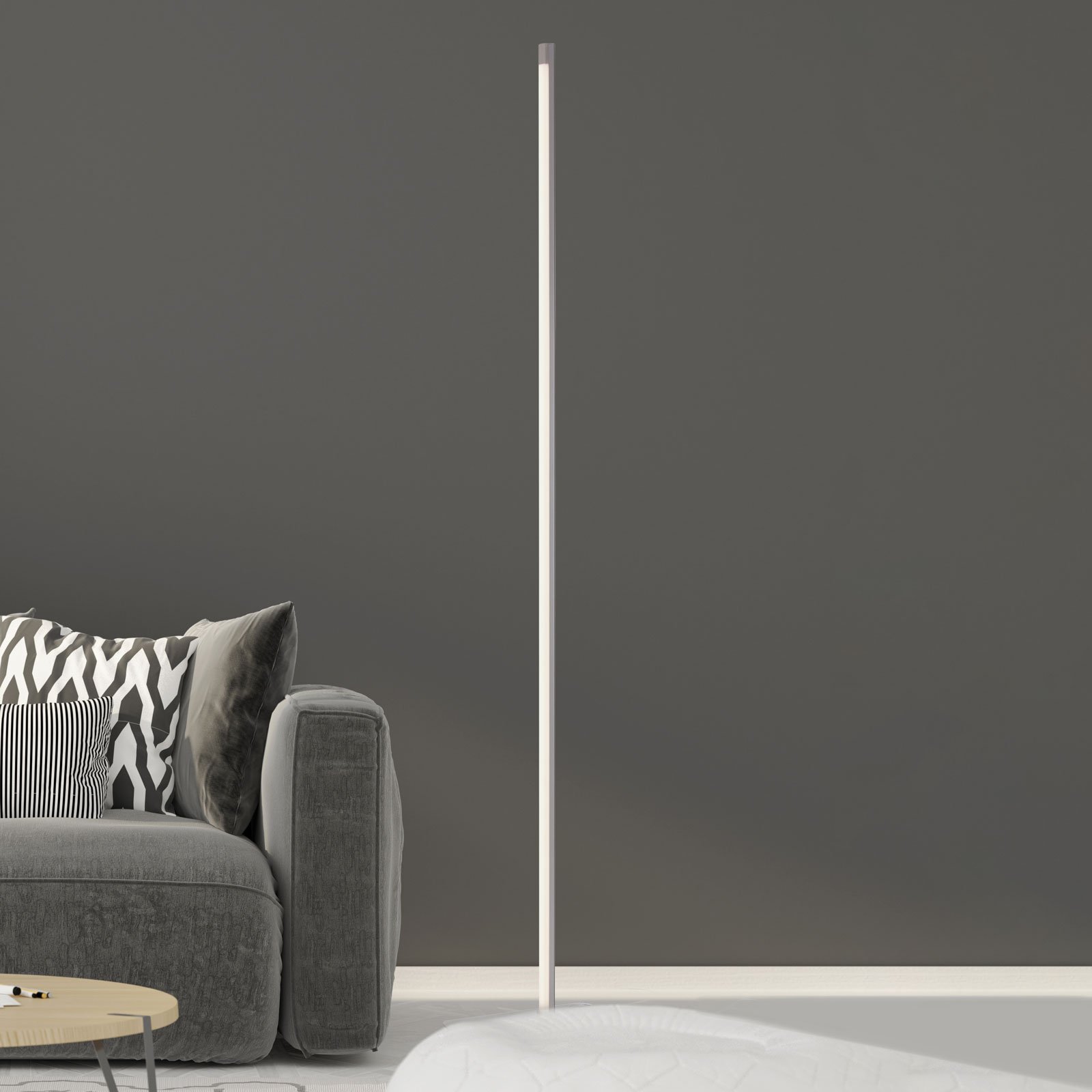Brilonger LED floor lamp 1365-012 m. dimmer/memory function, for Living / Dining Room, metal, plastic, 12 W, energy efficiency: A+, H: 148 cm