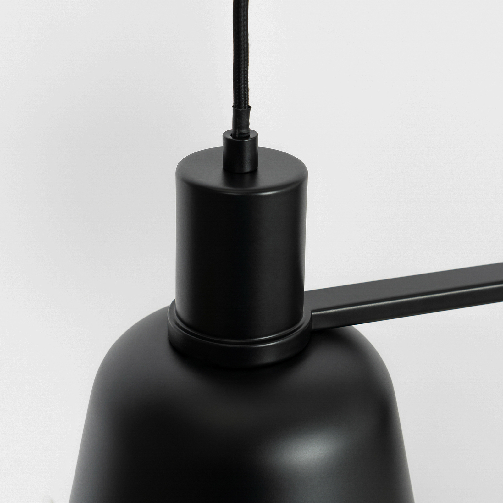 Lucande Servan-hængelampe, sort, 2 lyskilder