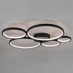 Rondo LED ceiling lamp, matt black