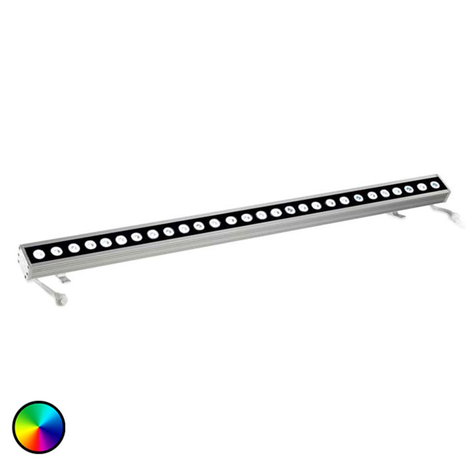LEDS-C4 Tron outdoor wall light RGB LED, aluminium, glass, 55.9 W, energy efficiency: A+, W: 100.5 cm, H: 9 cm