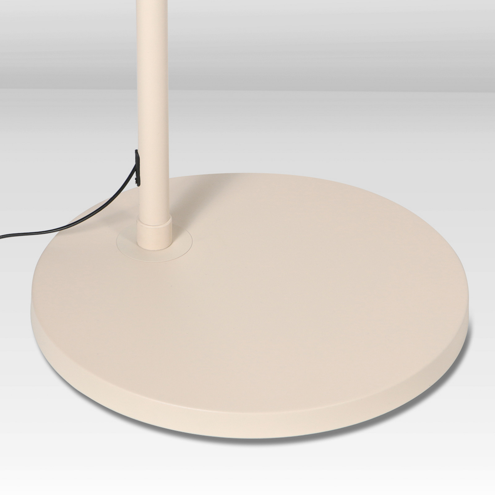 Steinhauer Lampadar curbat Sparkled Light crem/in gri 240 cm - Camera de zi / sufragerie - crem gri deschis - Metal